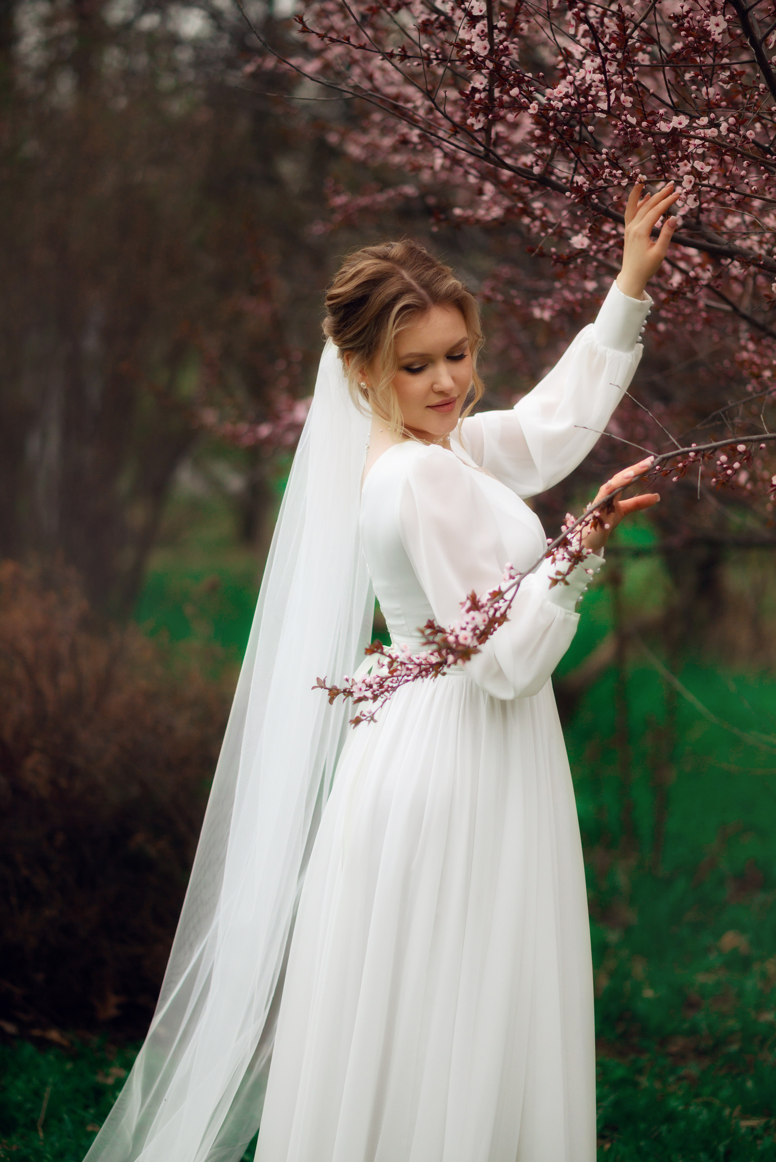 Ботанический сад свадебная фотосъемка. Профессиональный фотограф в Уфе Алина Стрелкова