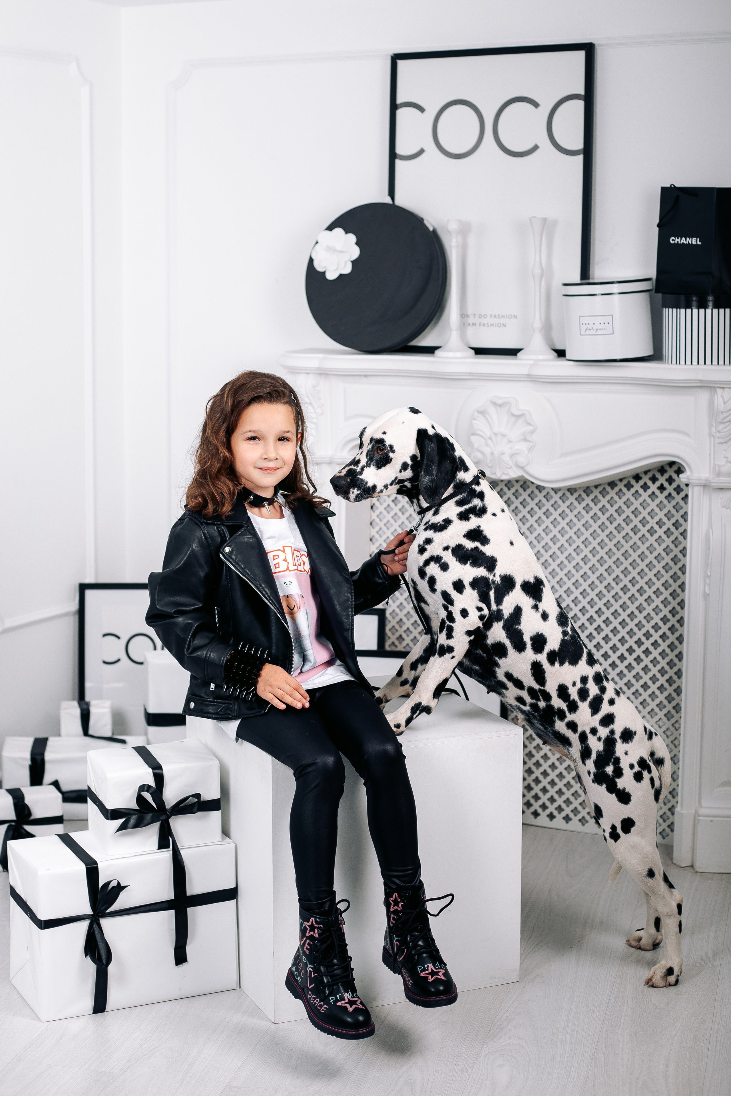 Фотосессия с далматинцами в фотостудии. Фотограф в Санкт-Петербурге, Анна Скворцова