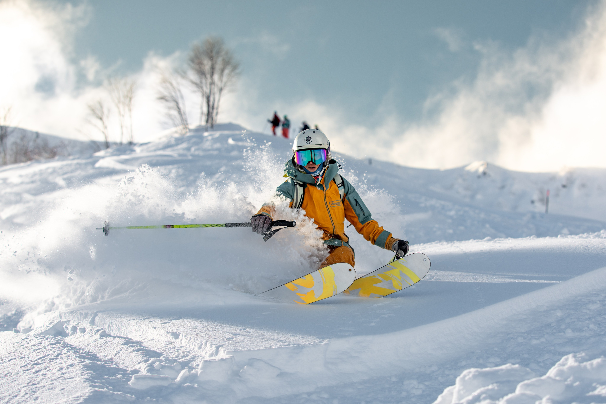 Внетрассовое катание в рамках фрирайд кэмпа с Еленой Ануфриковой. Репортажный фотограф в Красной Поляне и Сочи Павлюченко Екатерина