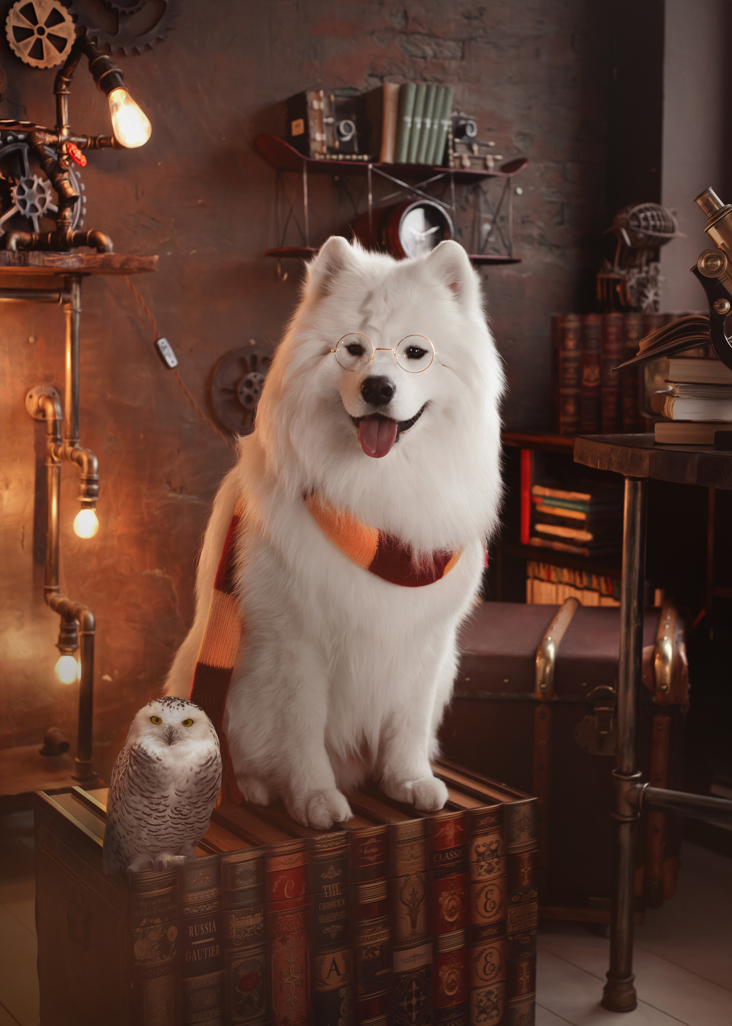 Фотосъемка собак в студии. Фотограф анималист в Москве Майорова Евгения