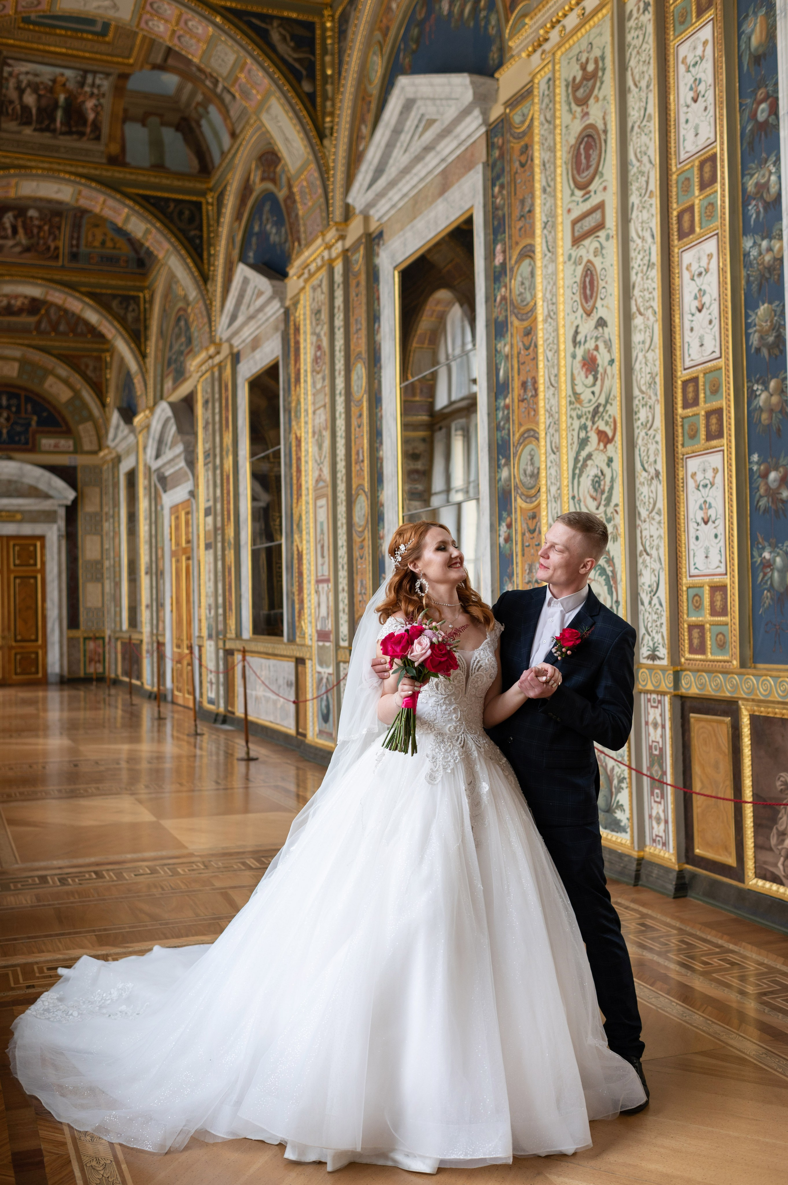 Екатерина и Алексей (свадебная фотосессия в Эрмитаже и Первом Дворце Бракосочетания на Английской набережной 28). Портретный, семейный и свадебный фотограф в Санкт-Петербурге и в Пушкине Ширяев Денис