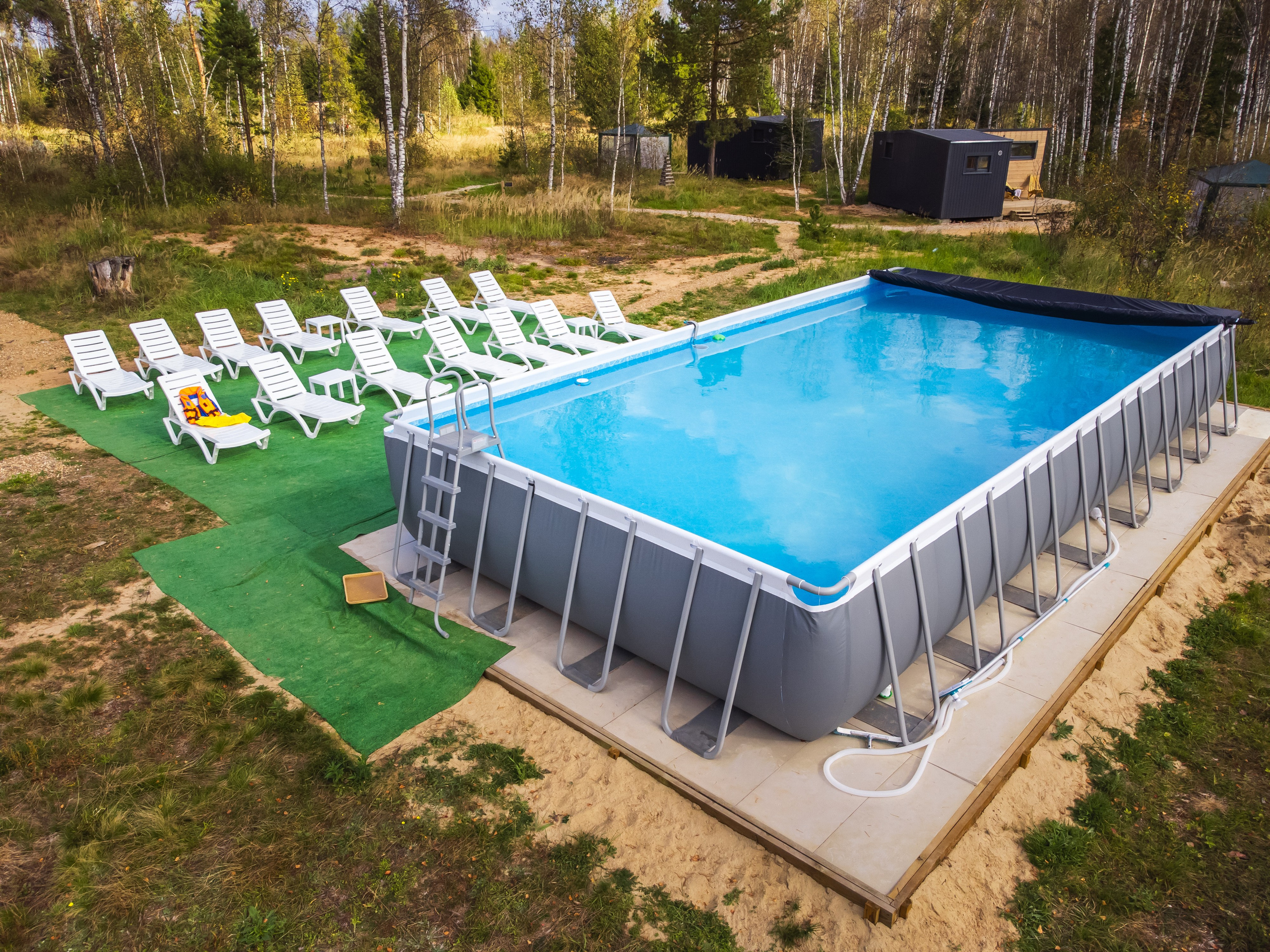 Бассейн, трава, лето, лес, природа, база отдыха, загородный клуб, "ПОБЕГ ИЗ ГОРОДА"
