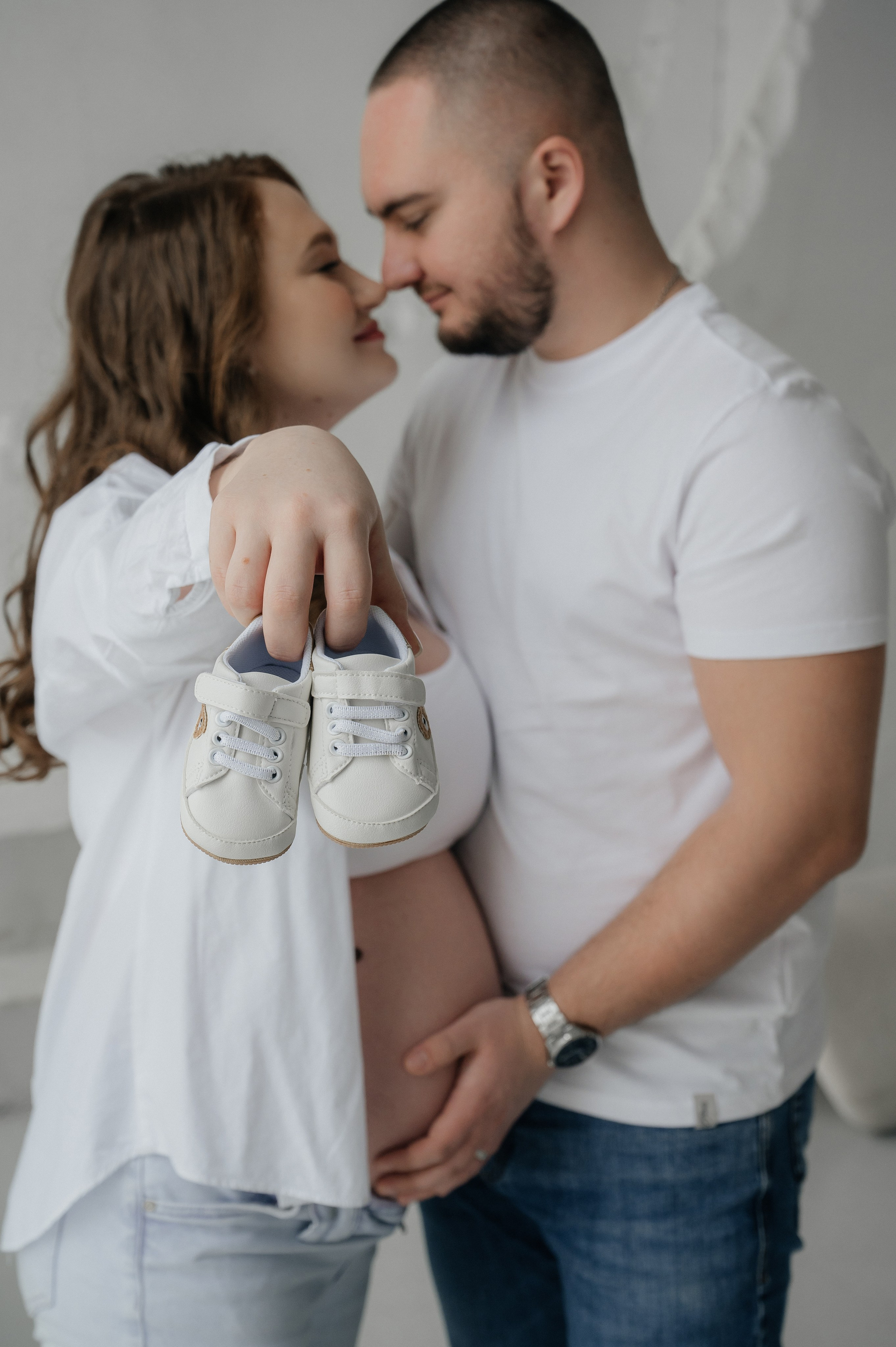 Оля и Никита в ожидании малыша. Фотограф Мария Строгонова