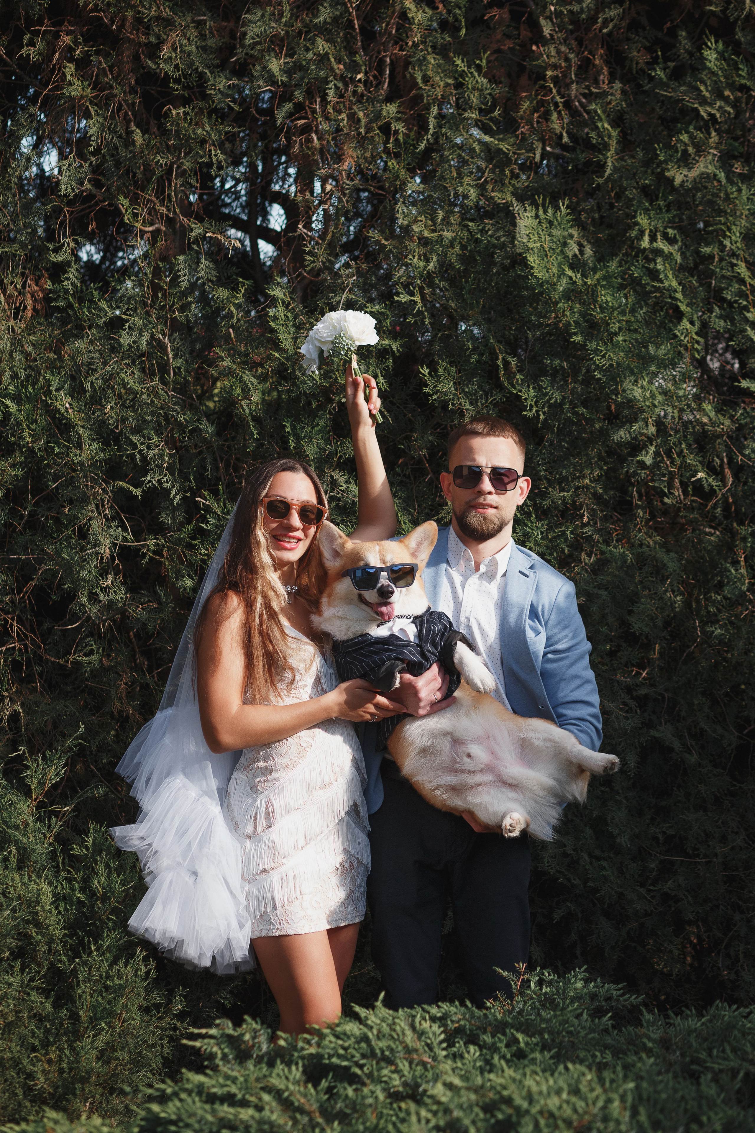Фотосессия в Таганроге: Денис и Маша с их очаровательной собакой. Свадебный и семейный фотограф в Таганроге Бакарюк Антон