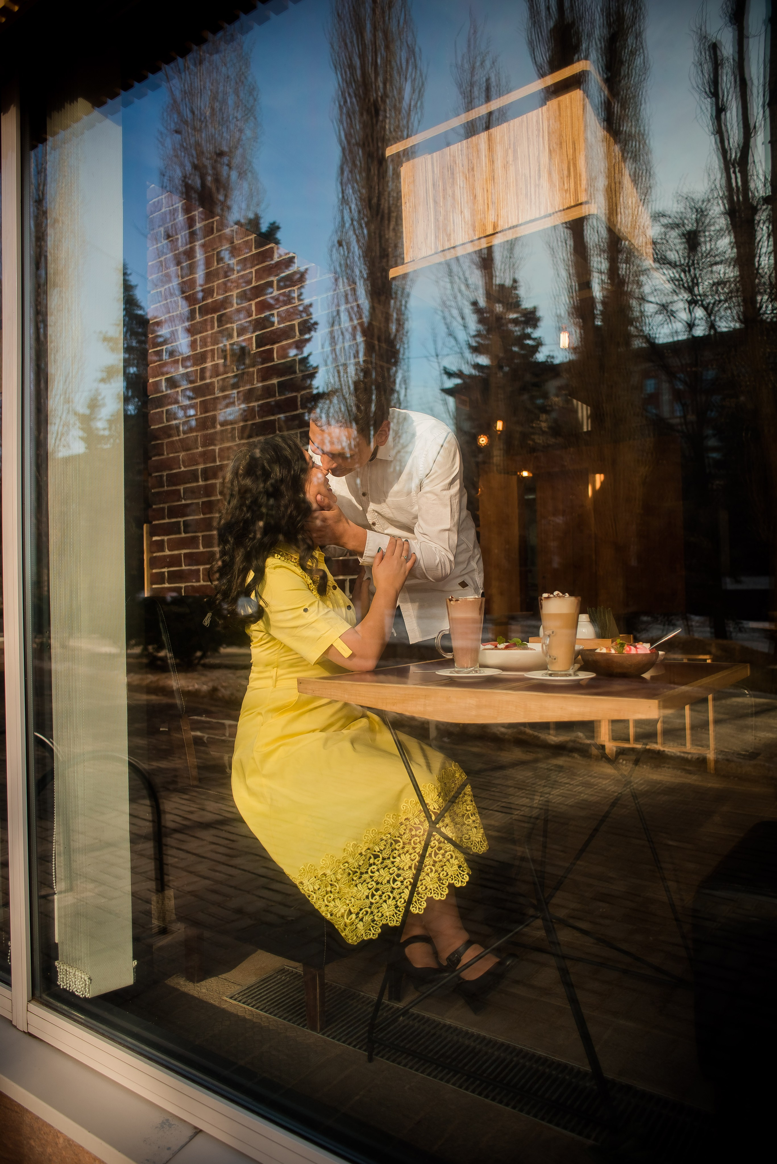 Зима+кафе. Свадебный и семейный фотограф Яна Стражева. Волгоград, Москва