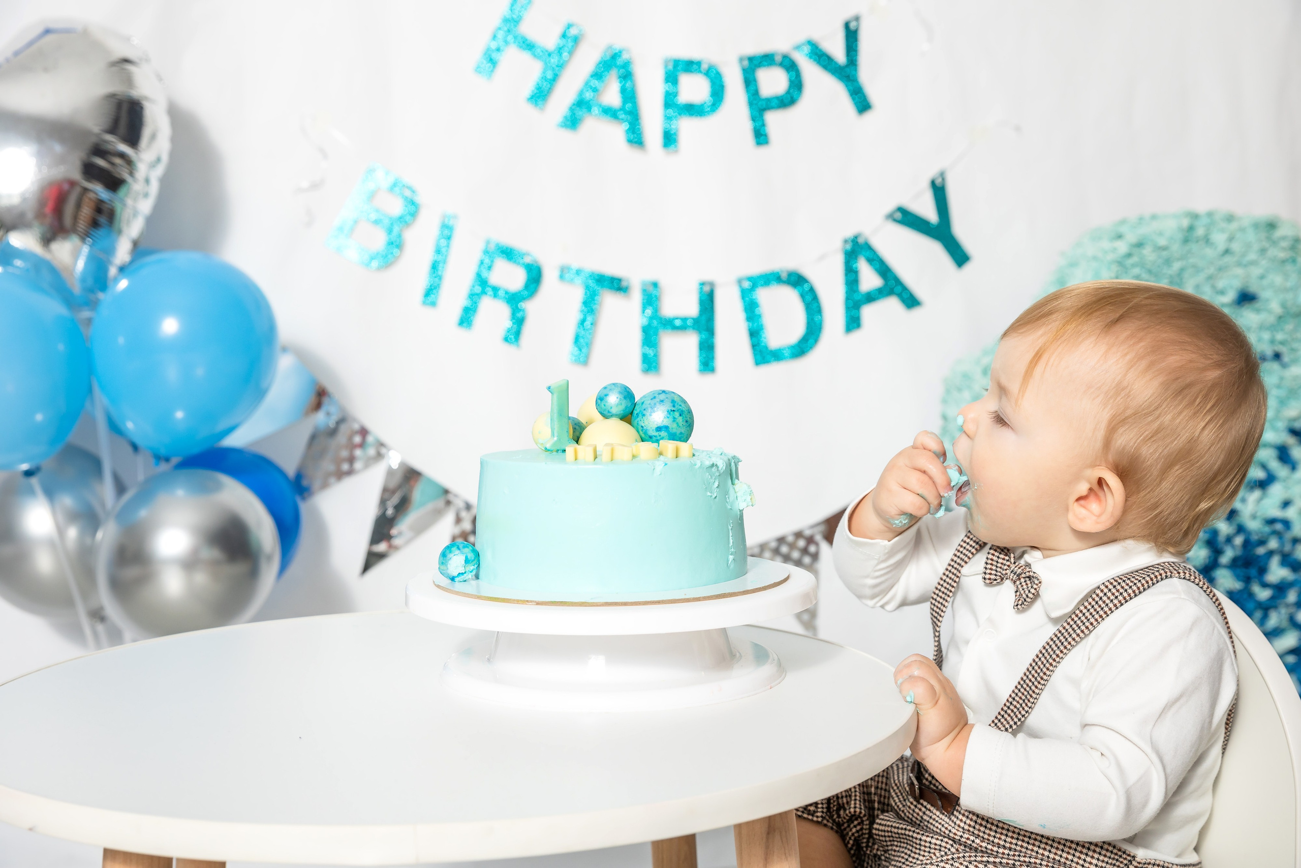 День рождения в голубом цвете. Детский семейный фотограф в г. Находка Ольга Коваленко, фотостудия Memories