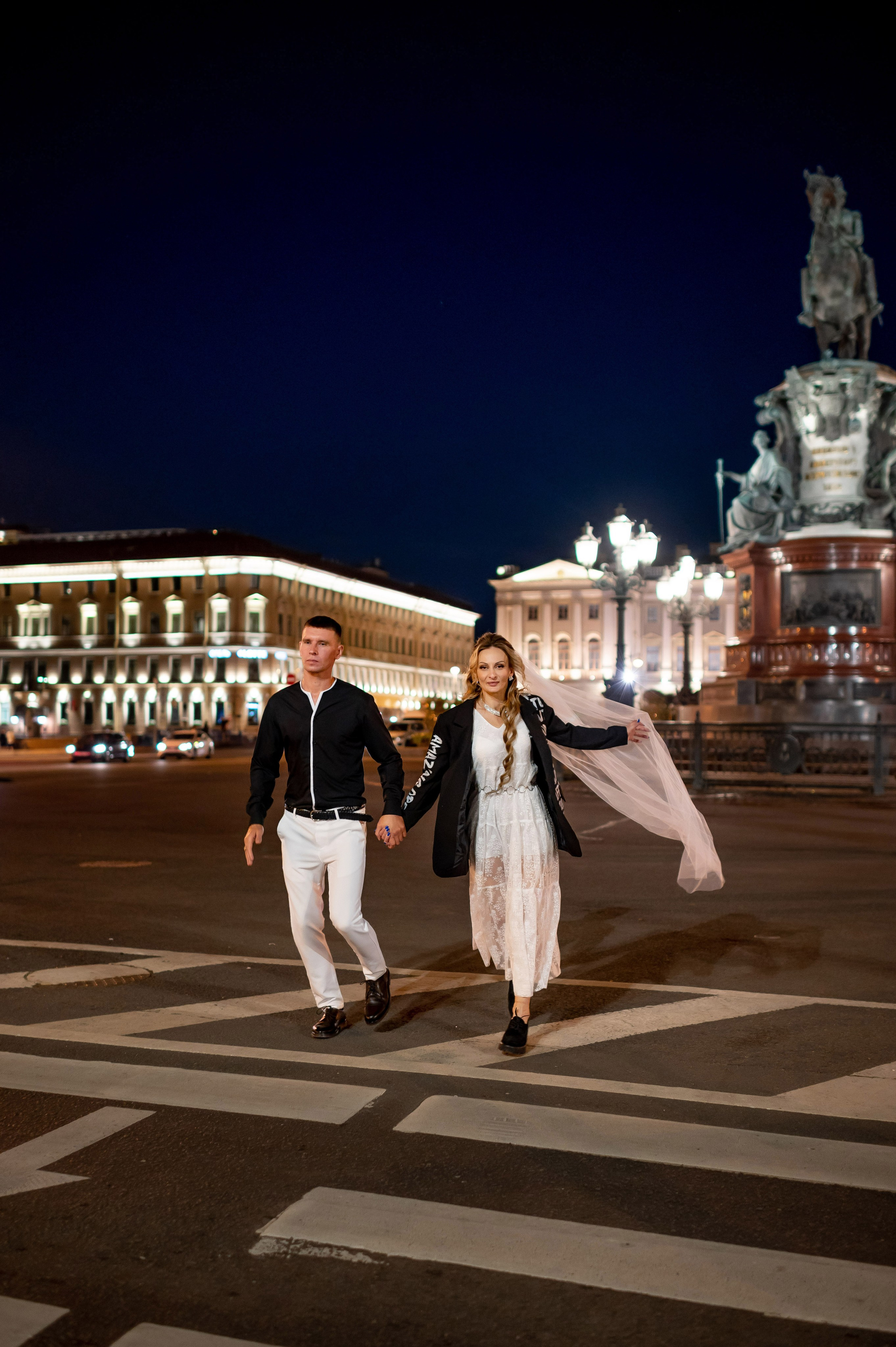Екатерина и Андрей (свадебная фотосессия в вечернем Петербурге). Портретный, семейный и свадебный фотограф в Санкт-Петербурге и в Пушкине Ширяев Денис