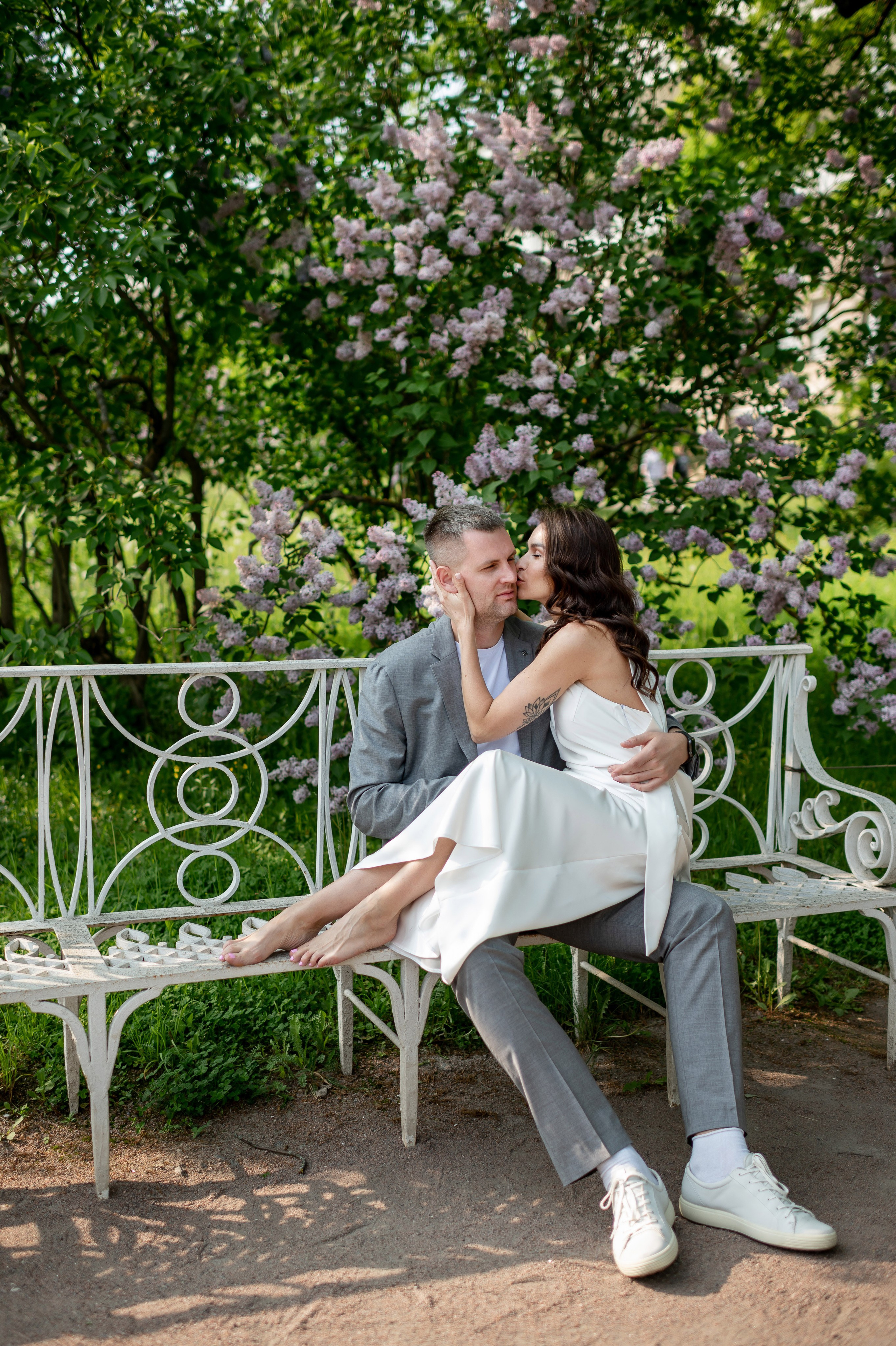 Алина и Алексей (прогулка на кабриолете, Академия Художеств, Екатерининский парк в Пушкине). Портретный, семейный и свадебный фотограф в Санкт-Петербурге и в Пушкине Ширяев Денис