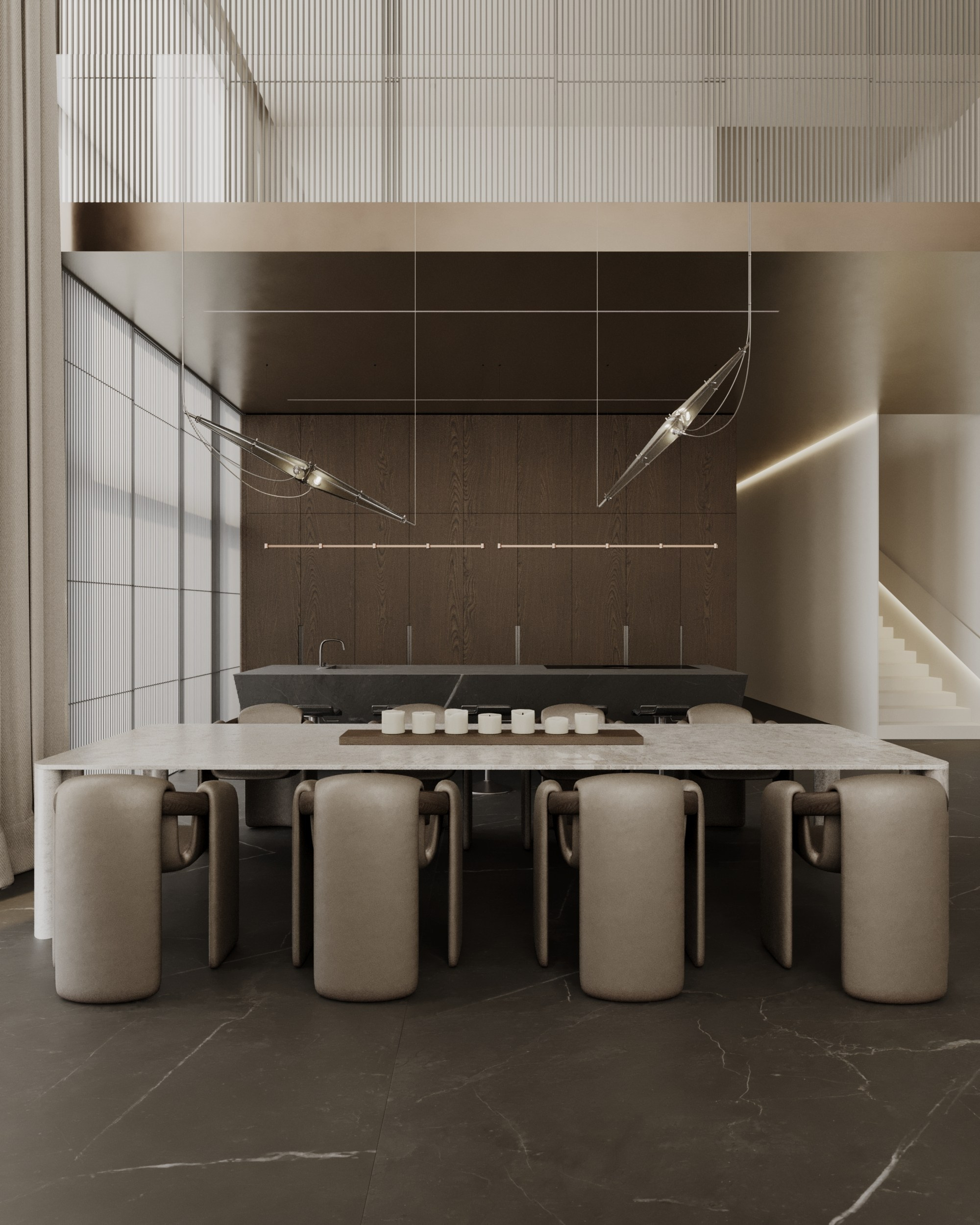 RIVER HOUSE /3000 sq m /24' (in progress). Интерьерное ателье numéro а