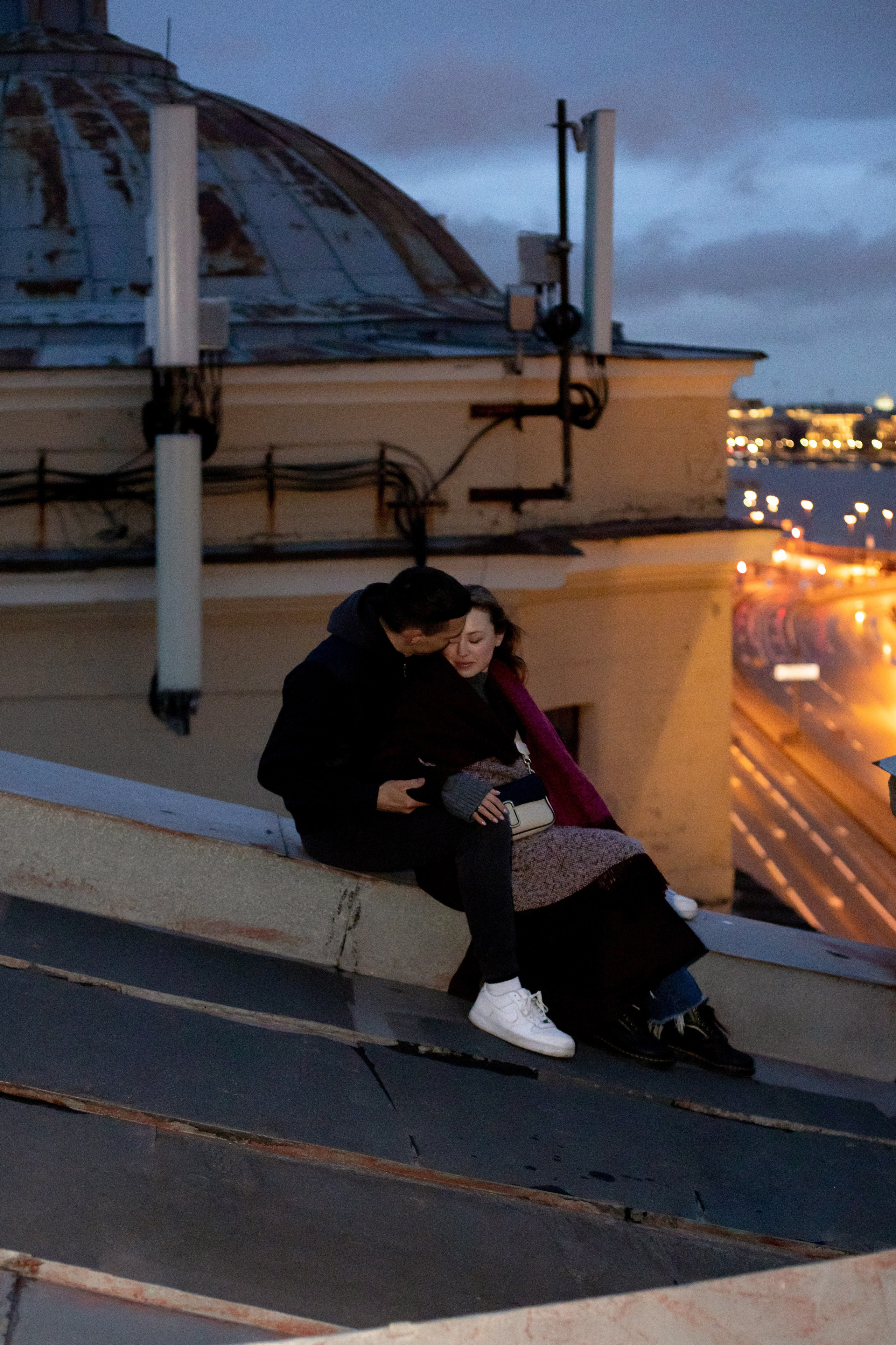 Лав стори на крыше. Свадебный и семейный фотограф в Москве Диана Левченко