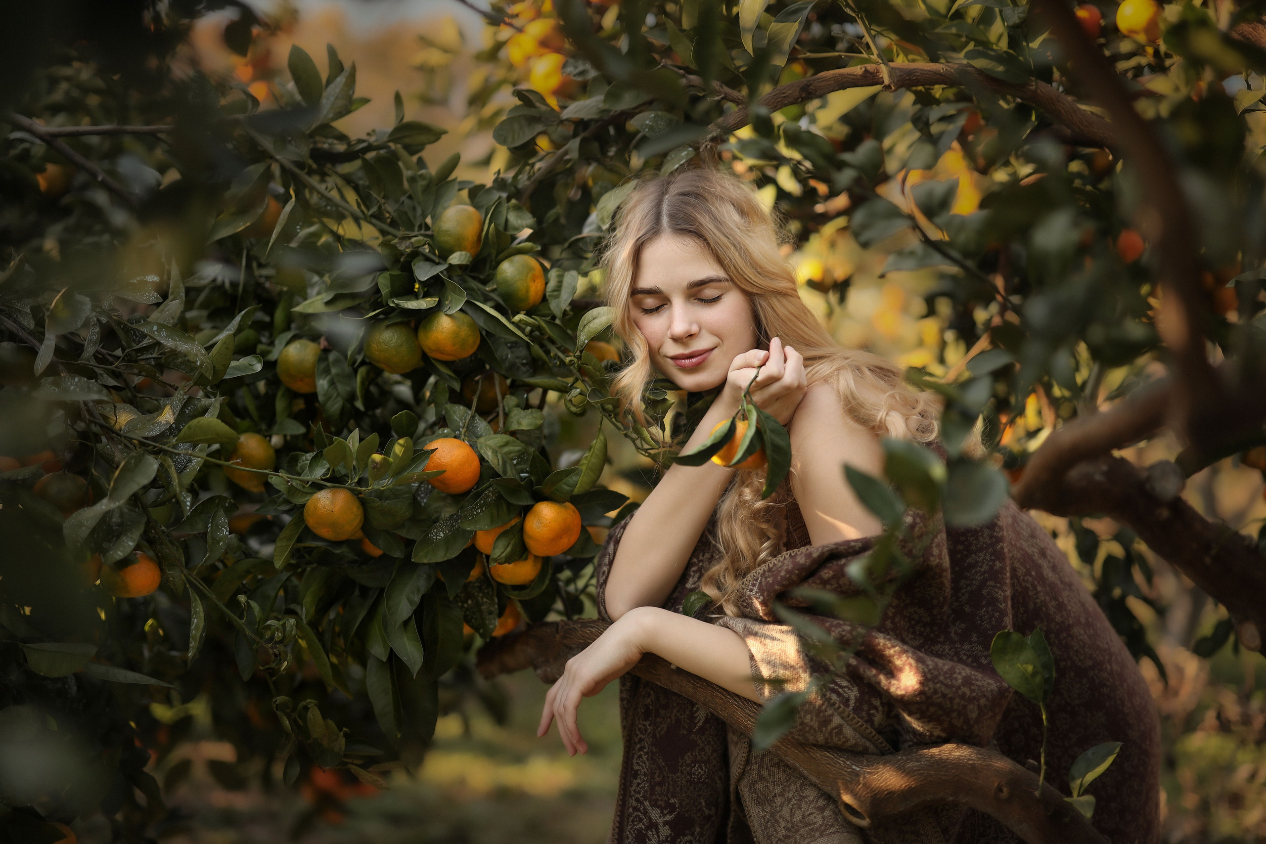 Фотосессия в мандариновом саду для Катерины. Свадебный и семейный фотограф в Абхазии Жанна Соснина