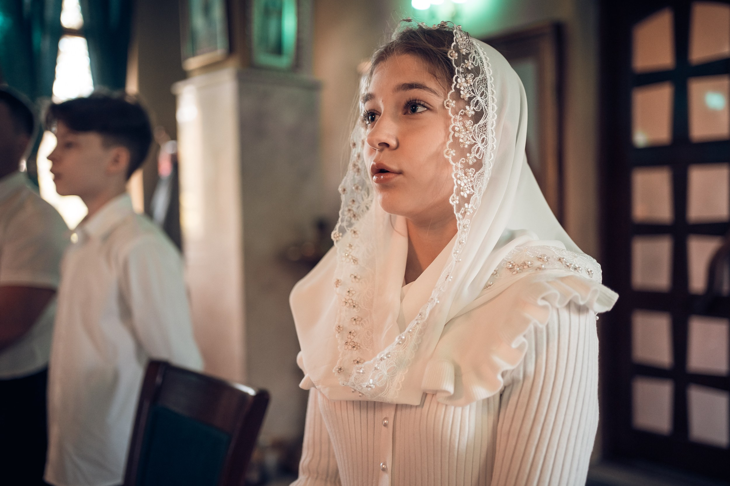 Крещение в храме Прп.Сергия Радонежского с. Орлиное. Церковный фотограф Севастополь