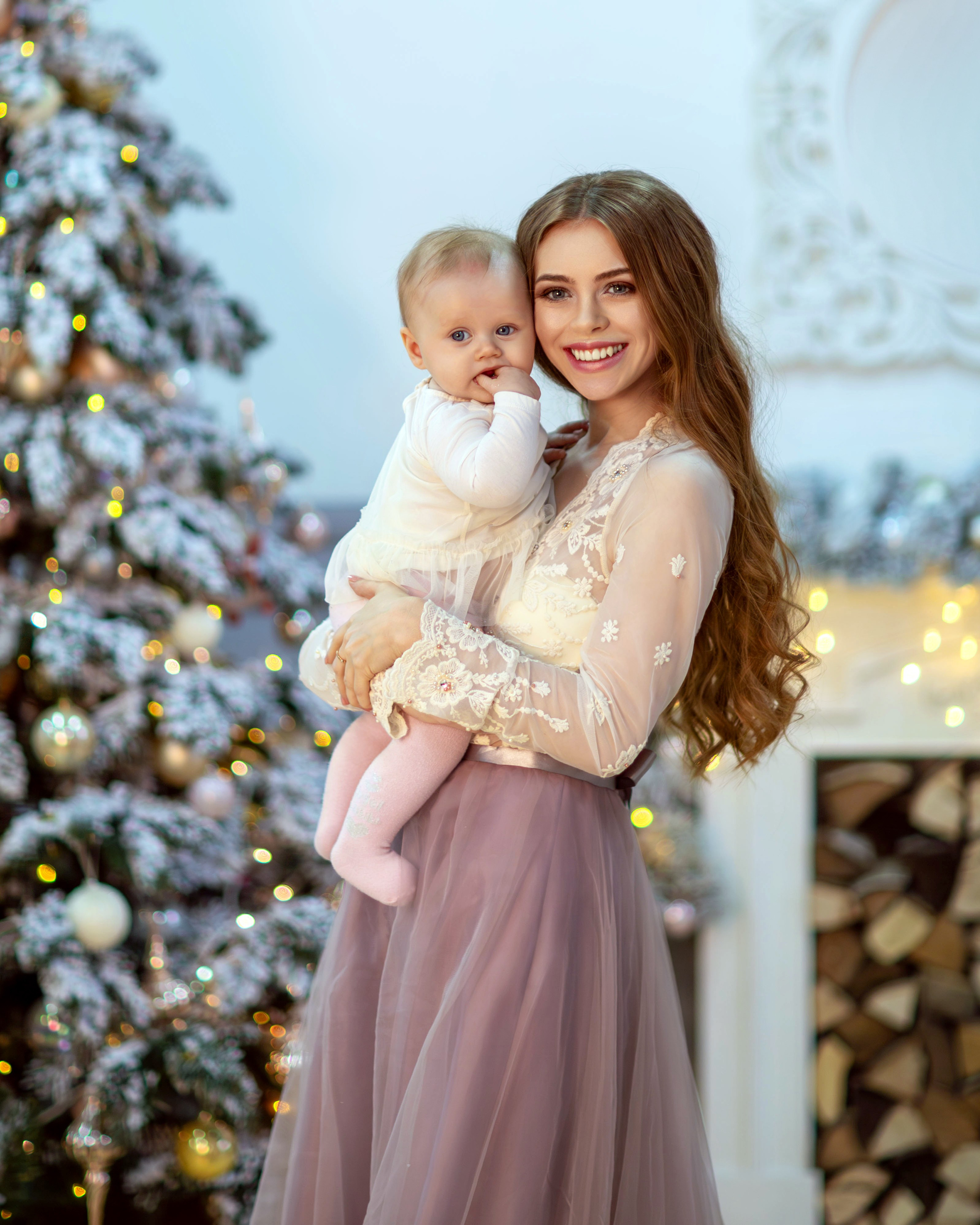 Семейная новогодняя съемка Анастасии. Семейный и детский фотограф в Москве Юлия