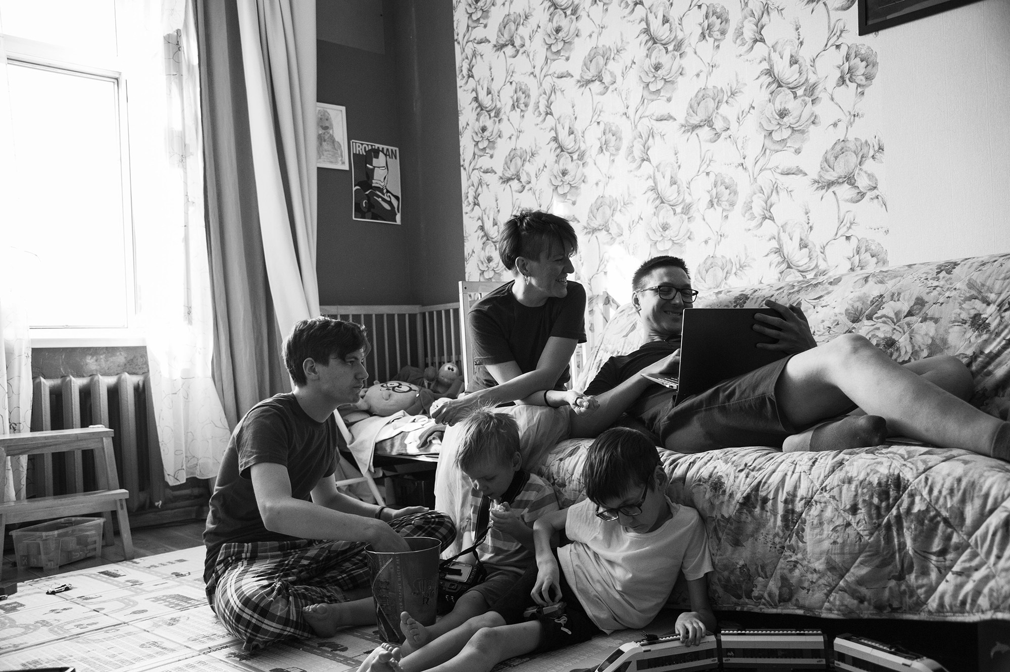 Домашняя съемка для Нади и Толи. Портретная фотография в Москве