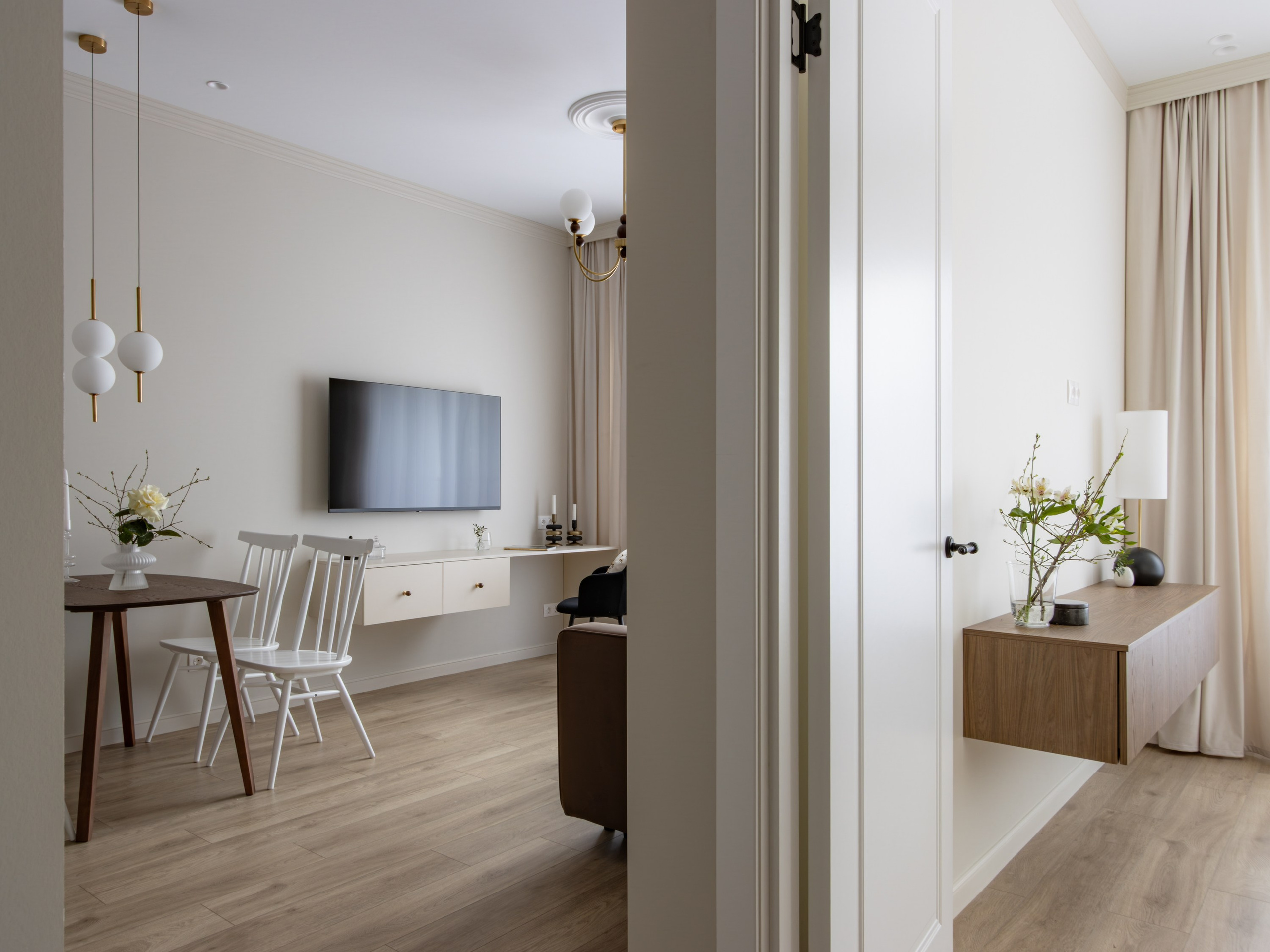 Проект квартиры под аренду дизайнера Екатерины Шейн, 2026. Интерьерный фотограф в Санкт-Петербурге