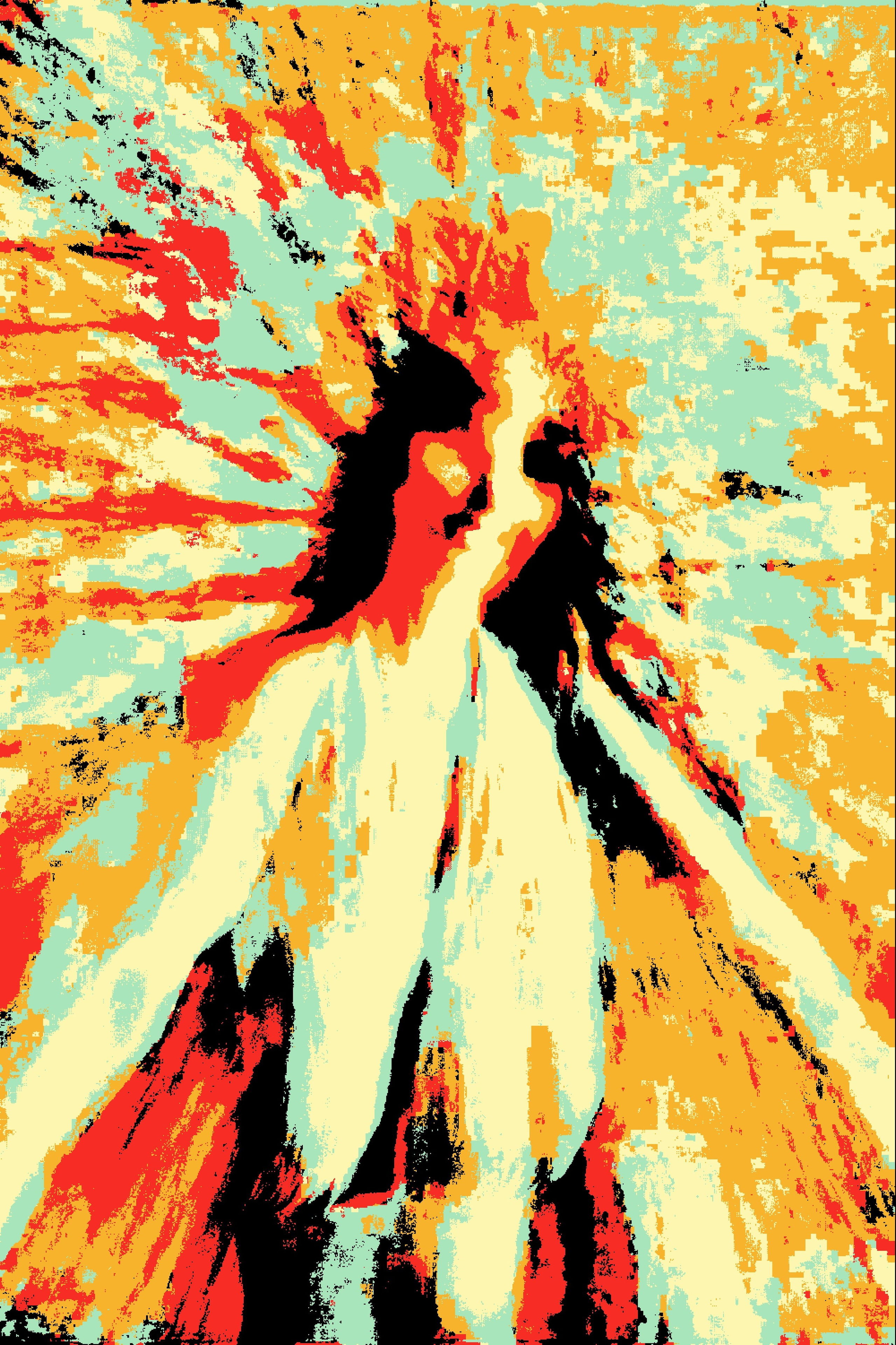 Эфемерная. Визуальный арт пиксельный художник Василь Пиксель