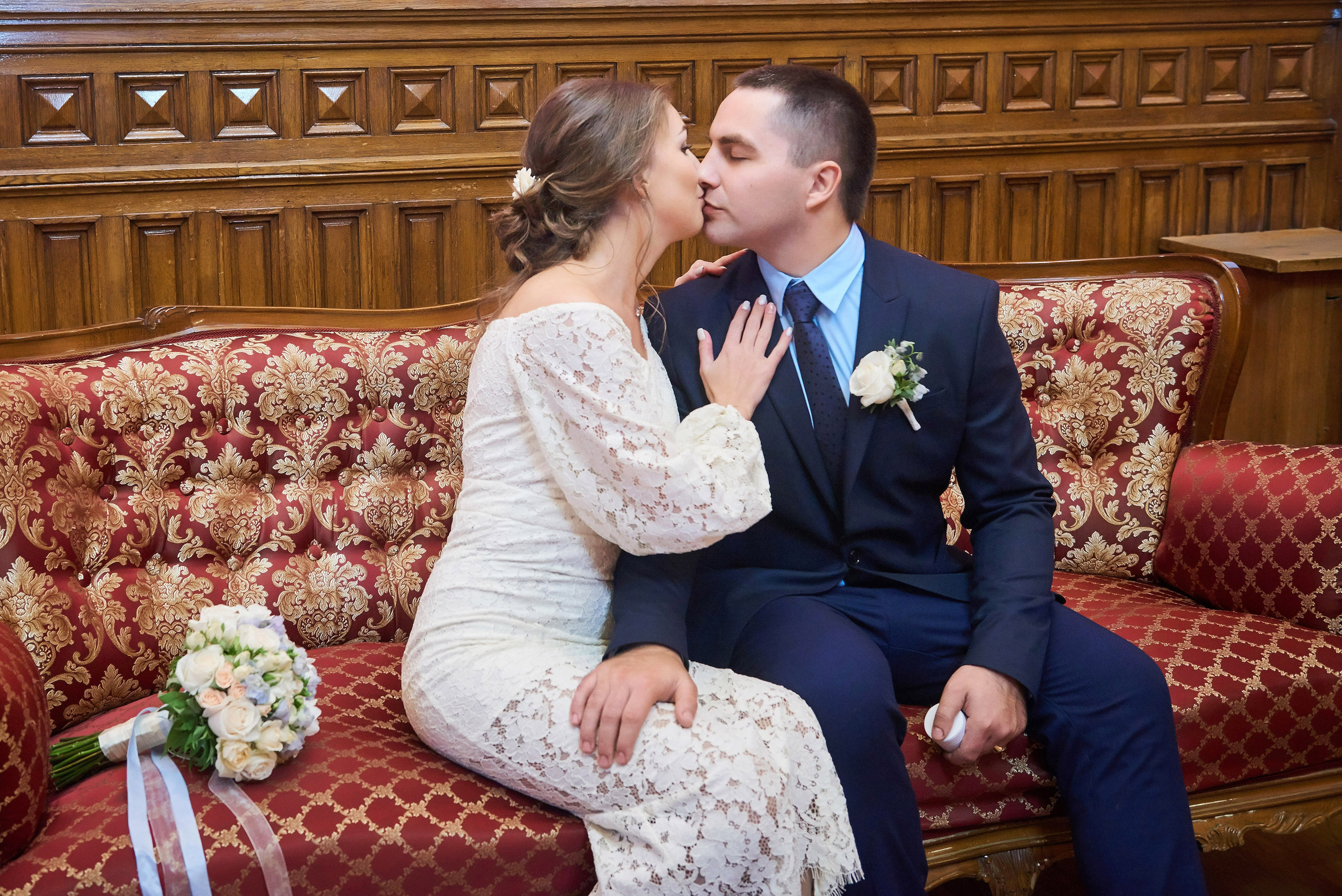 Свадебная фотосессия в студии. Портретный, семейный и свадебный фотограф в Санкт-Петербурге и в Пушкине Ширяев Денис