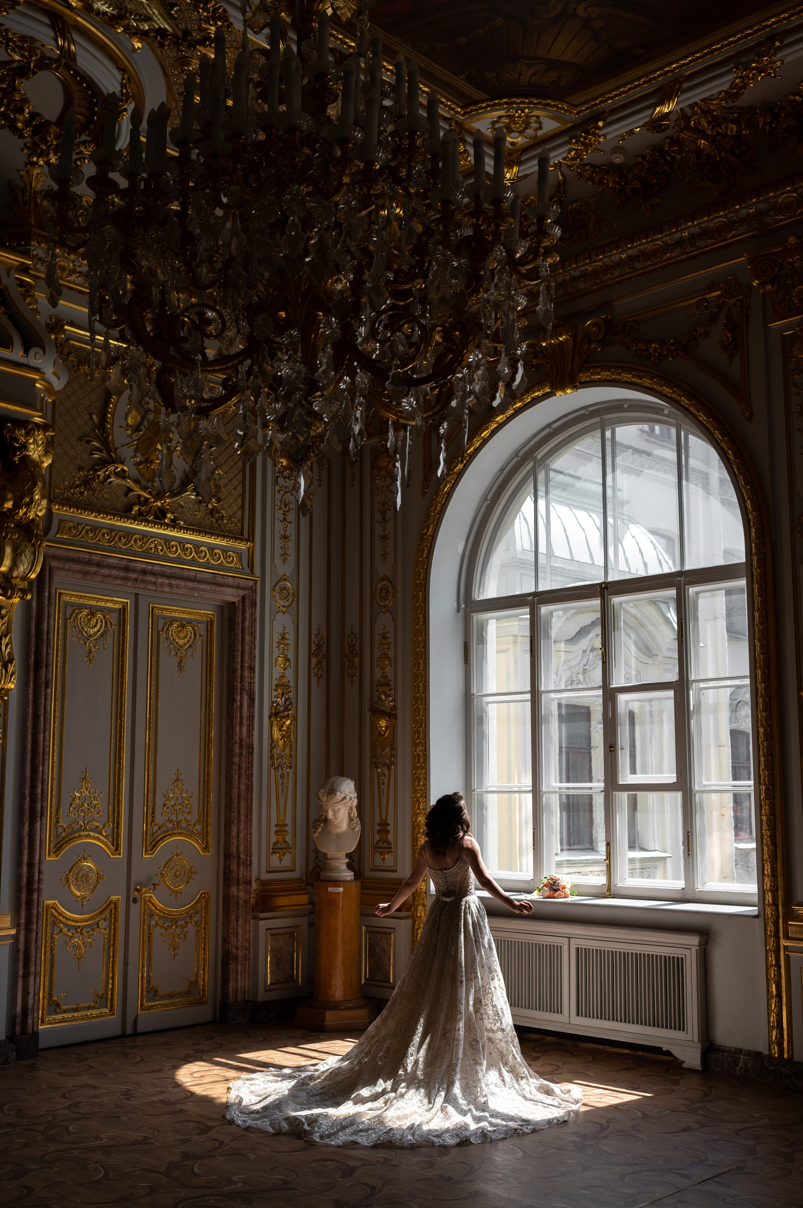 Елена и Дмитрий (свадебная фотосессия в Доме Архитектора — особняке Половцова). Портретный, семейный и свадебный фотограф в Санкт-Петербурге и в Пушкине Ширяев Денис