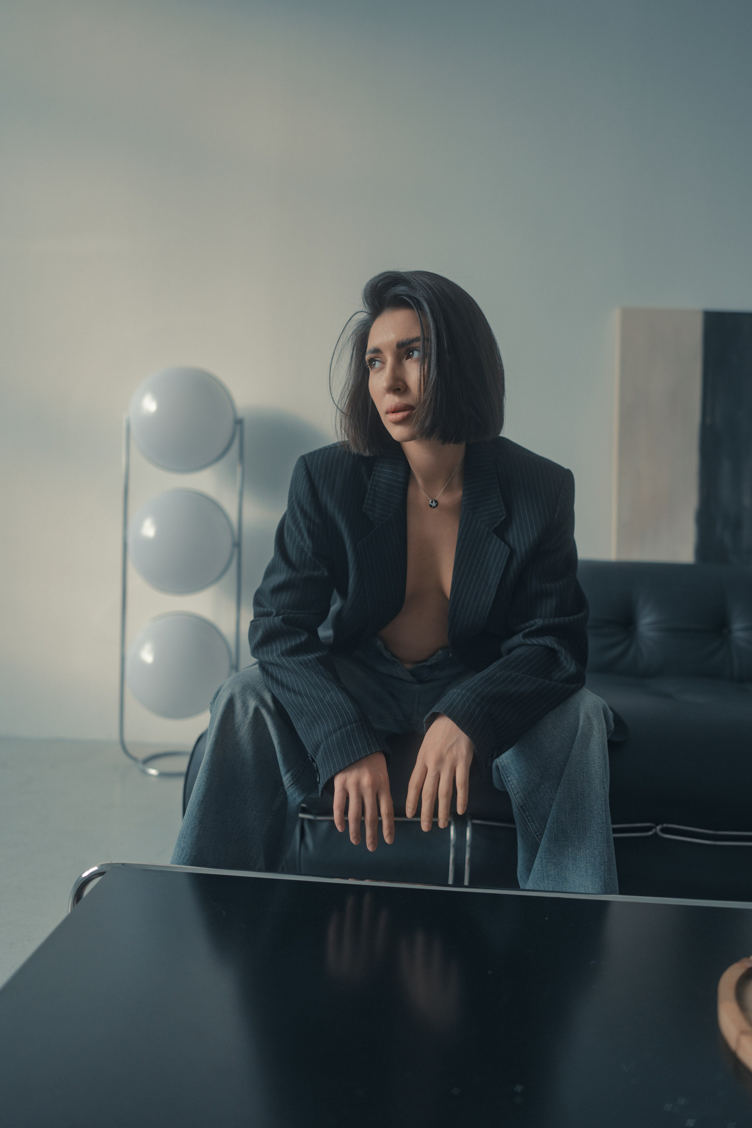 Женская портретная фотосессия в студии в Казани