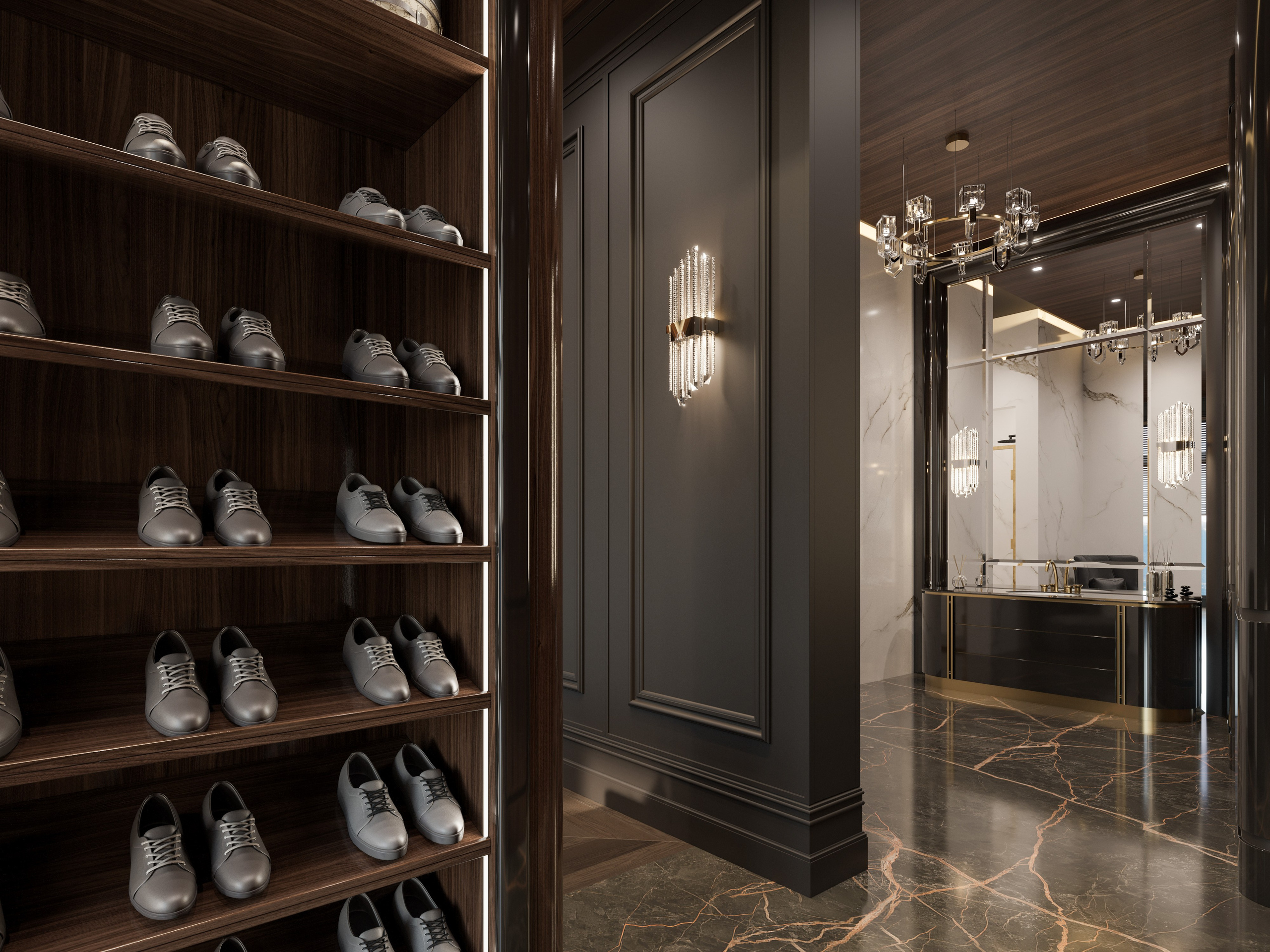 Классика и Современность: 3D Визуализации Особняка с Высокими Потолками. Визуализатор интерьера в Москве | Брагин Кирилл