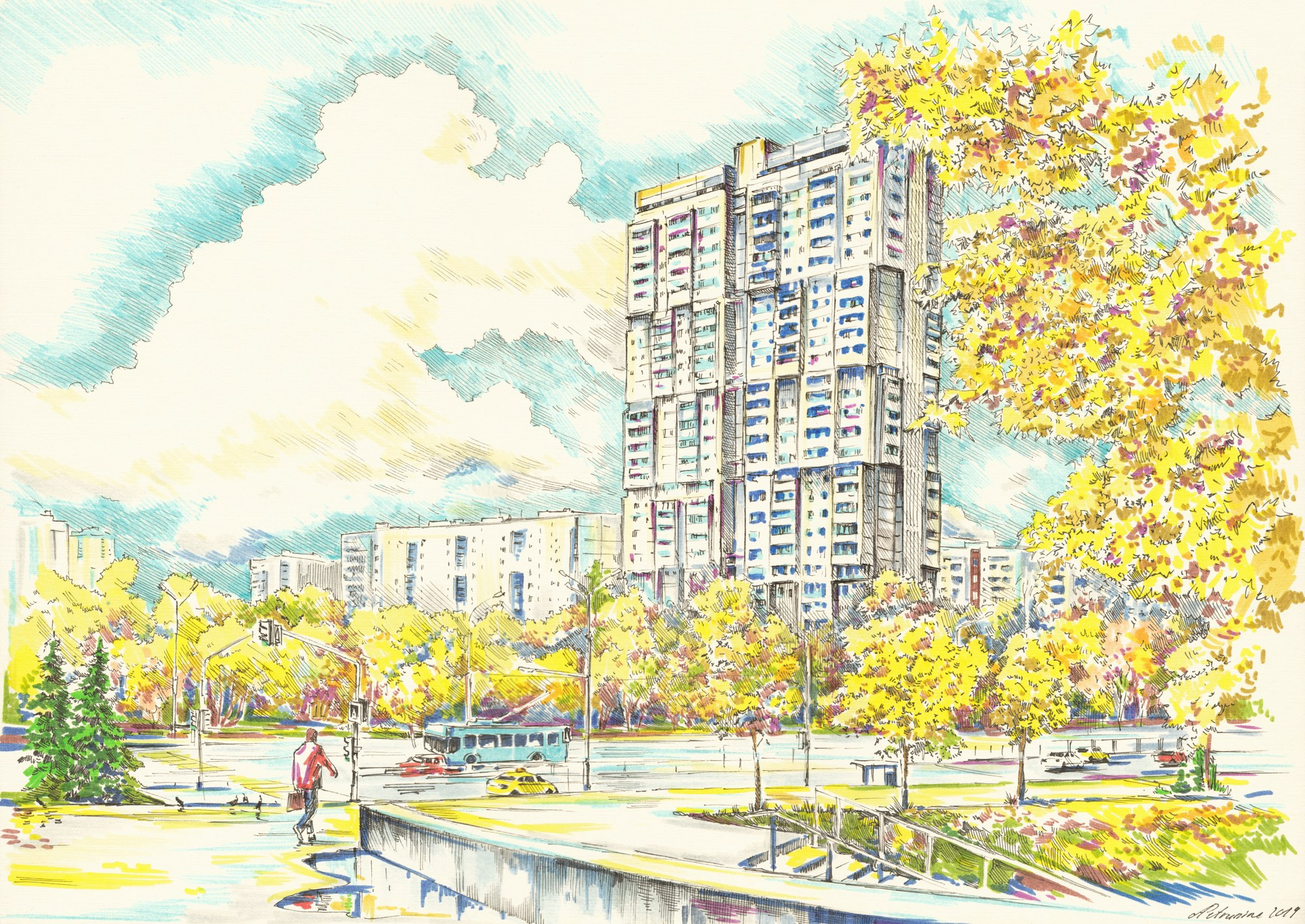 Москва 2018-2019. Художник Александр Петрунин