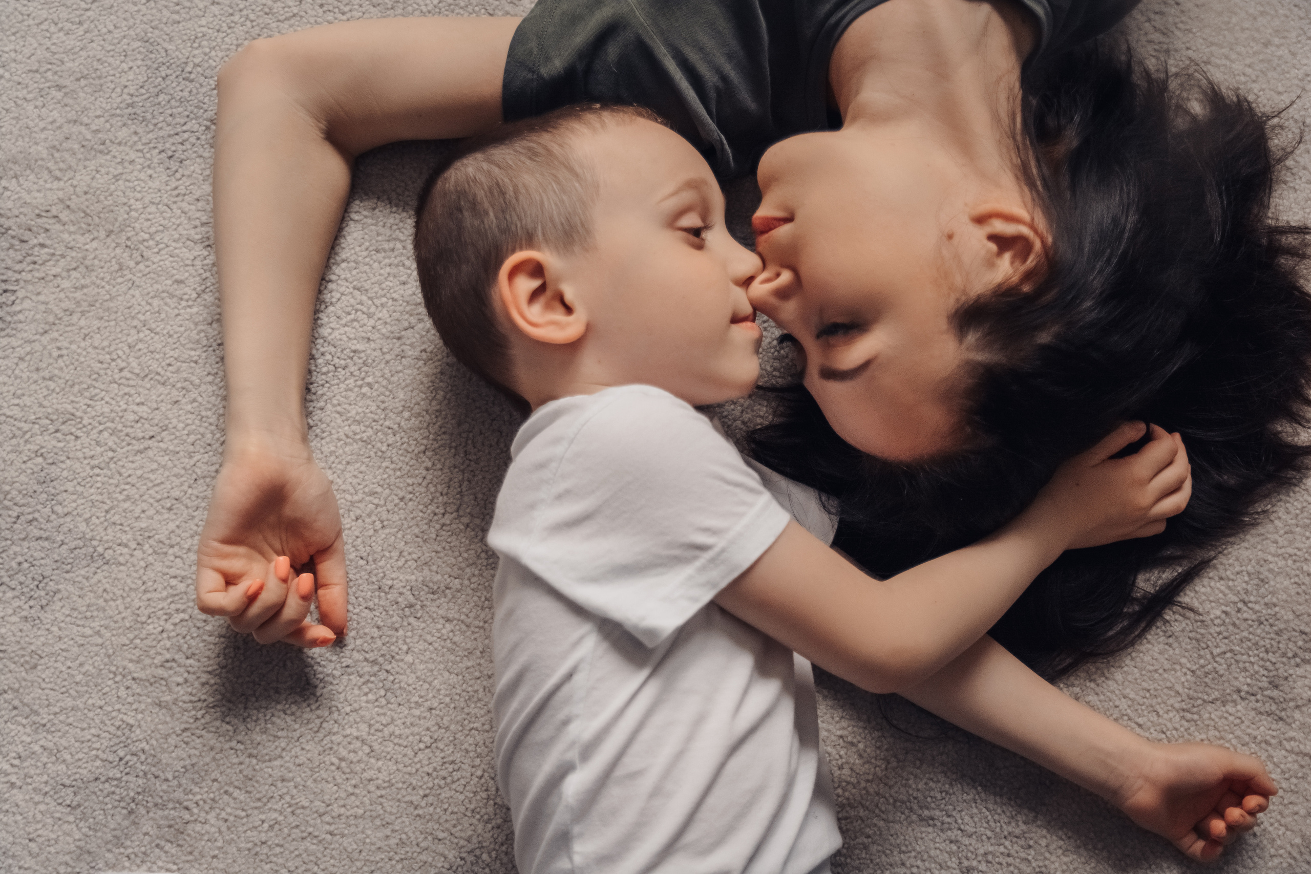 Домашняя фотосессия Юли и Саши. Семейный и детский фотограф Кущ Наташа