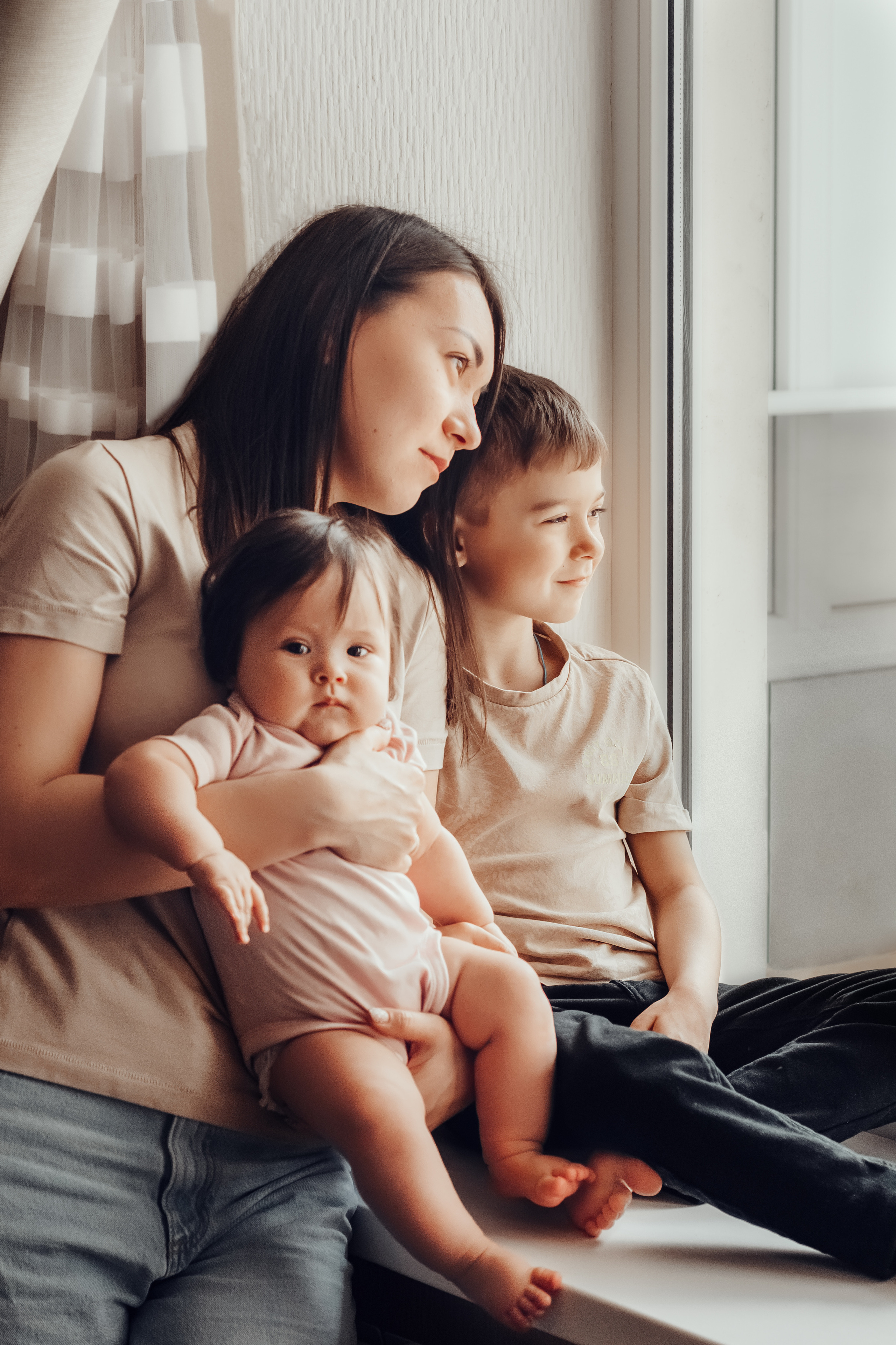 Семейная домашняя фотосессия Нелли. Семейный и детский фотограф Кущ Наташа