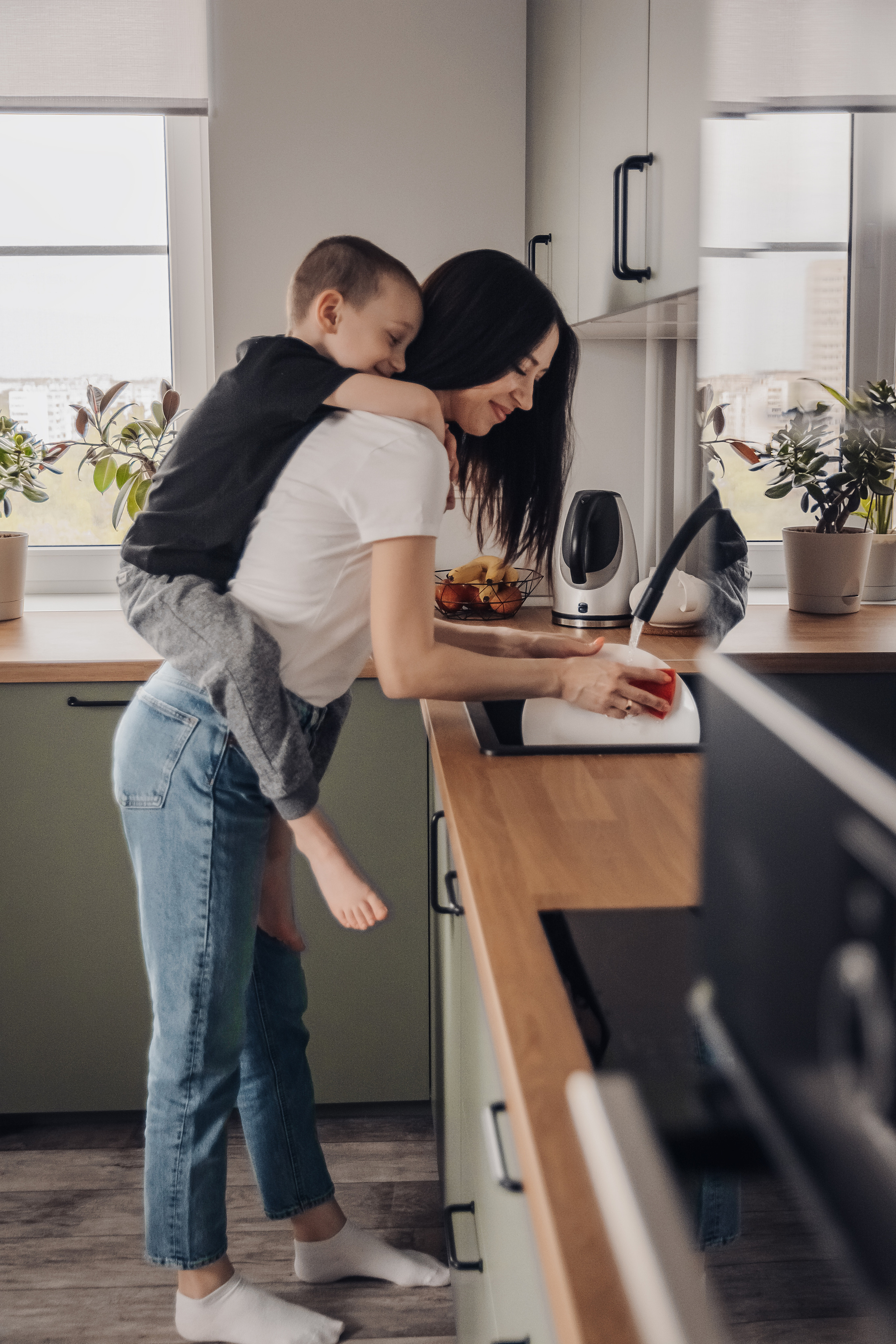 Домашняя фотосессия Юли и Саши. Семейный и детский фотограф Кущ Наташа