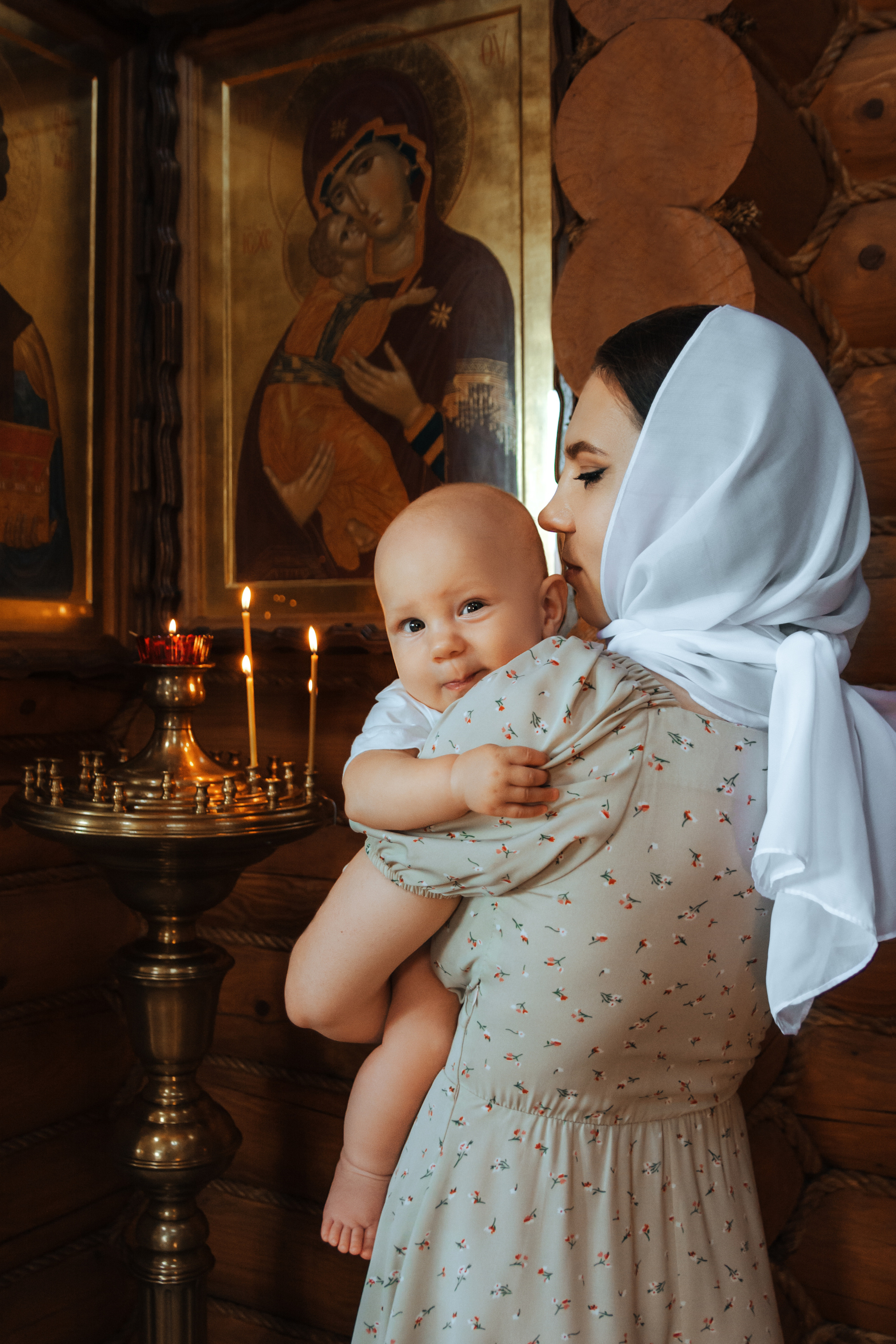 Фотосессия крещения Андрея. Семейный и детский фотограф Кущ Наташа