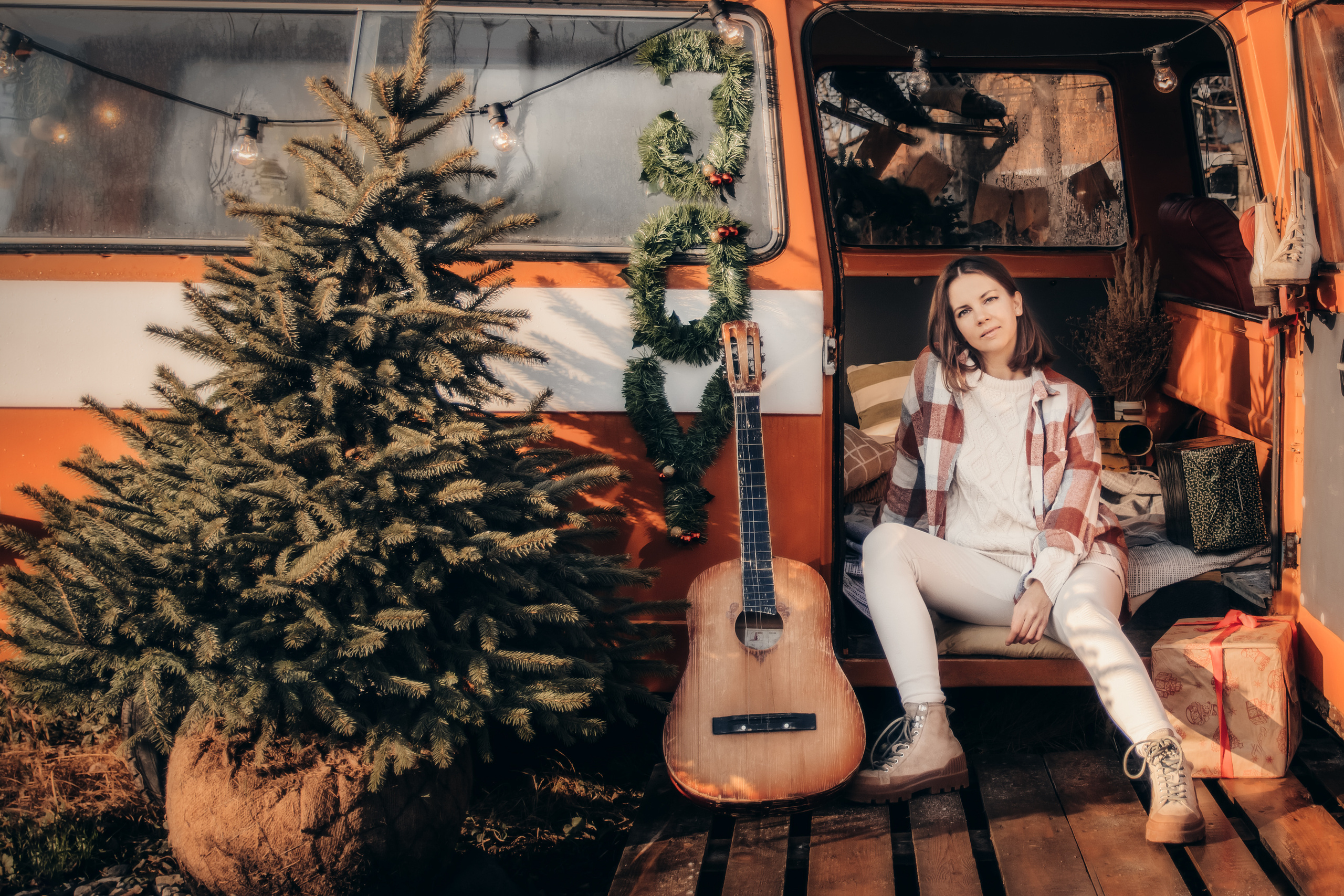 Яна и ее семья, новогодняя фотосессия. Семейный и детский фотограф Кущ Наташа