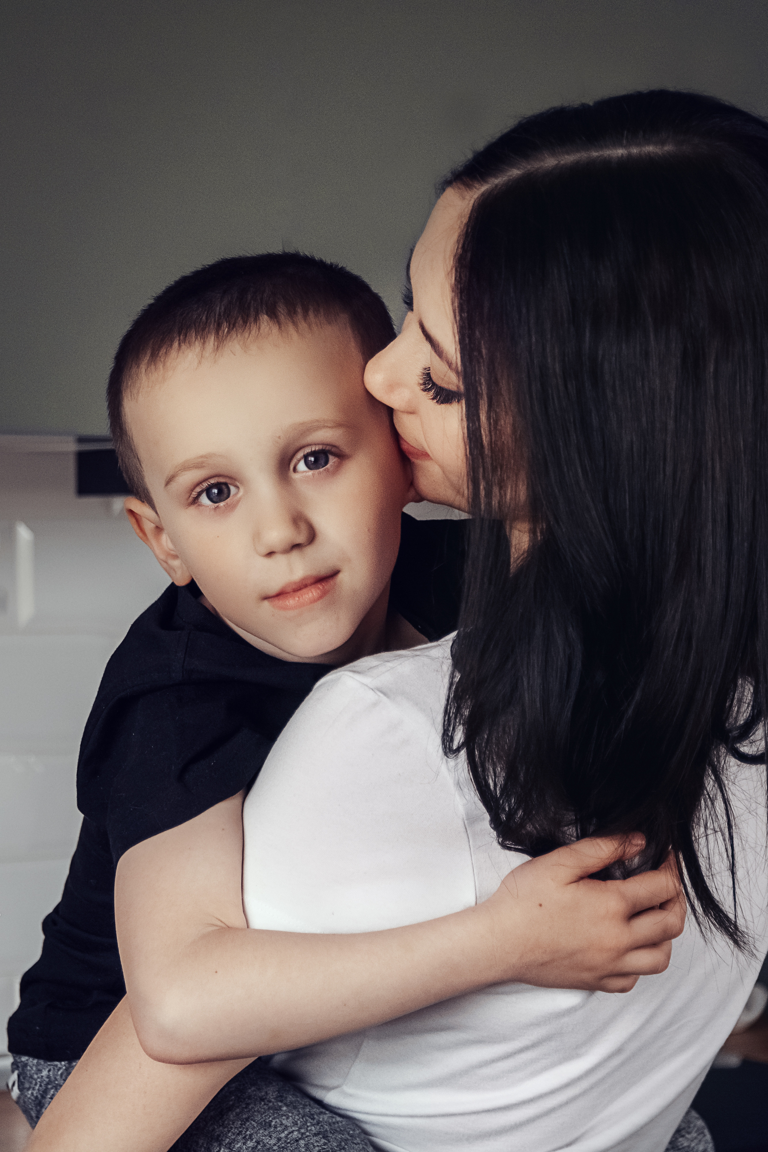 Домашняя фотосессия Юли и Саши. Семейный и детский фотограф Кущ Наташа