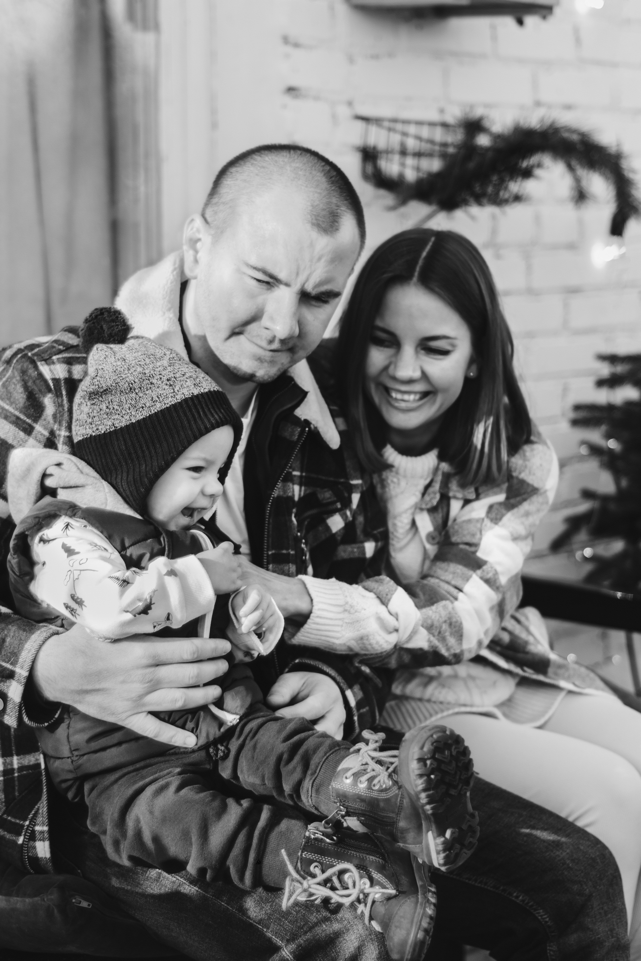 Яна и ее семья, новогодняя фотосессия. Семейный и детский фотограф Кущ Наташа