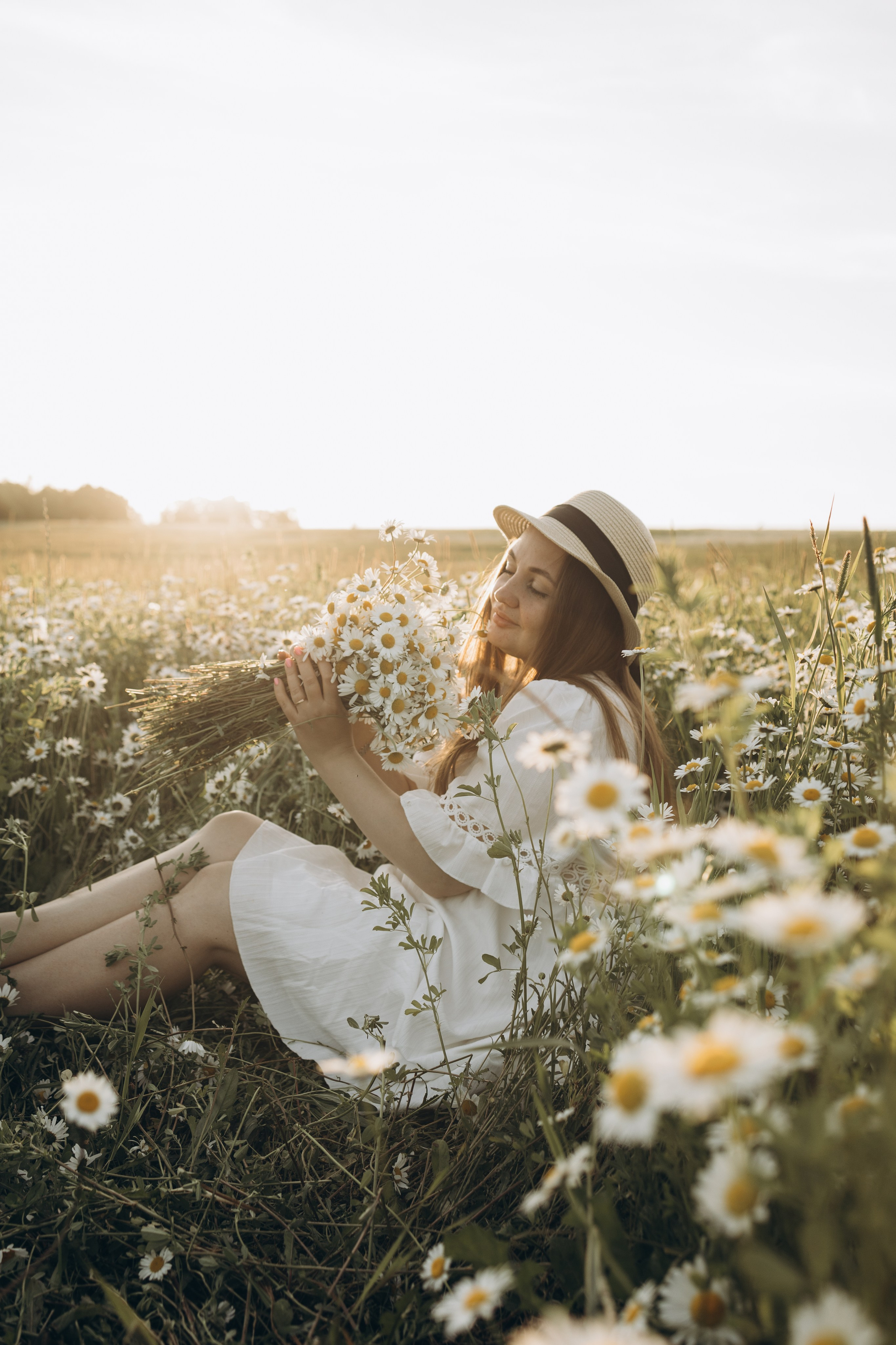 Маша и ромашки. Семейный фотограф в Москве Виктория Ястребинская