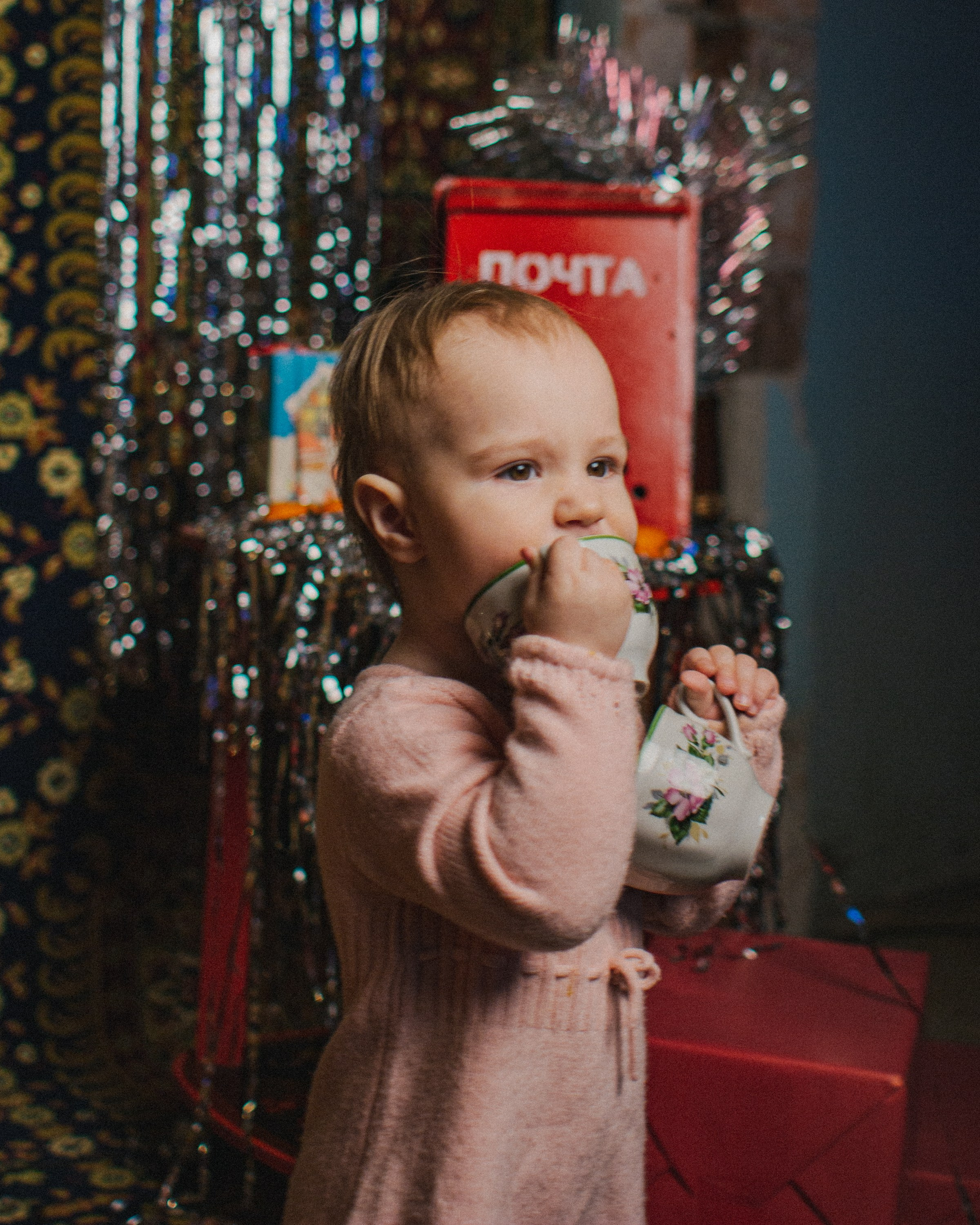 Семейная новогодняя фотосессия в стиле СССР в Нижнем Новгороде
