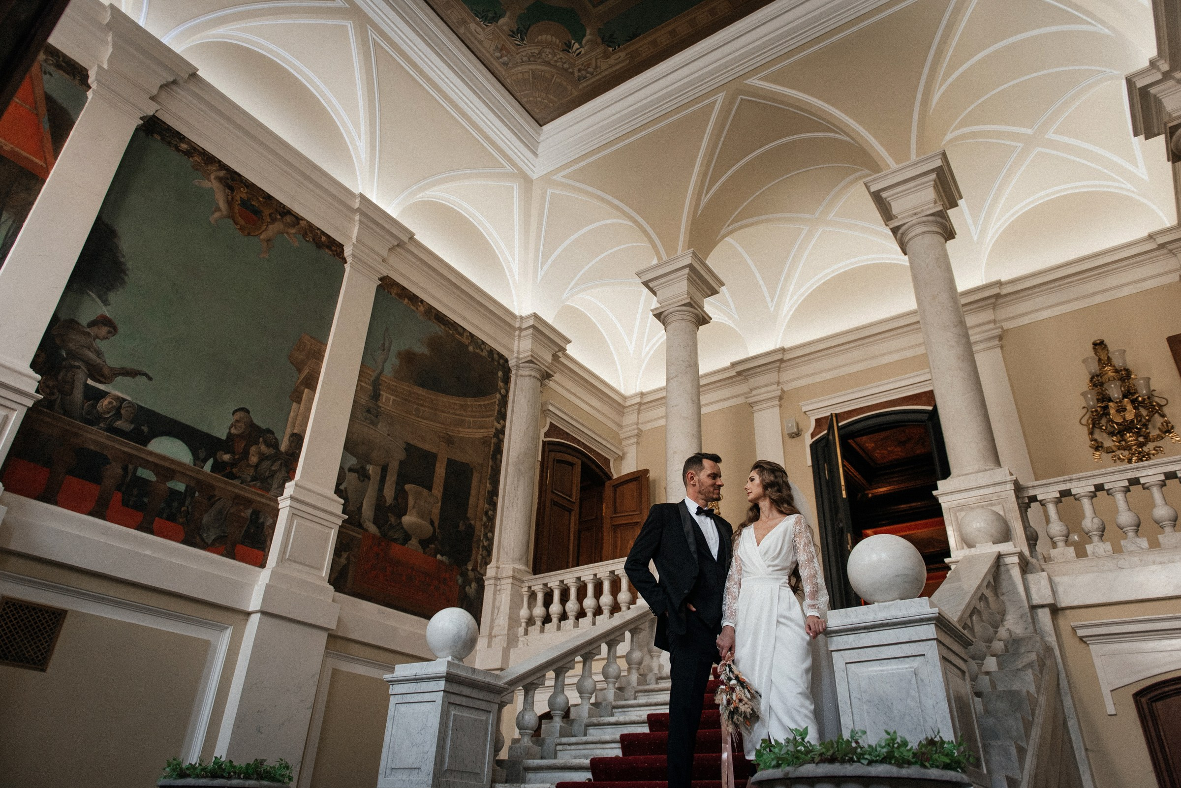 свадебная фотосессия в особняке Трубецких-Нарышкиных