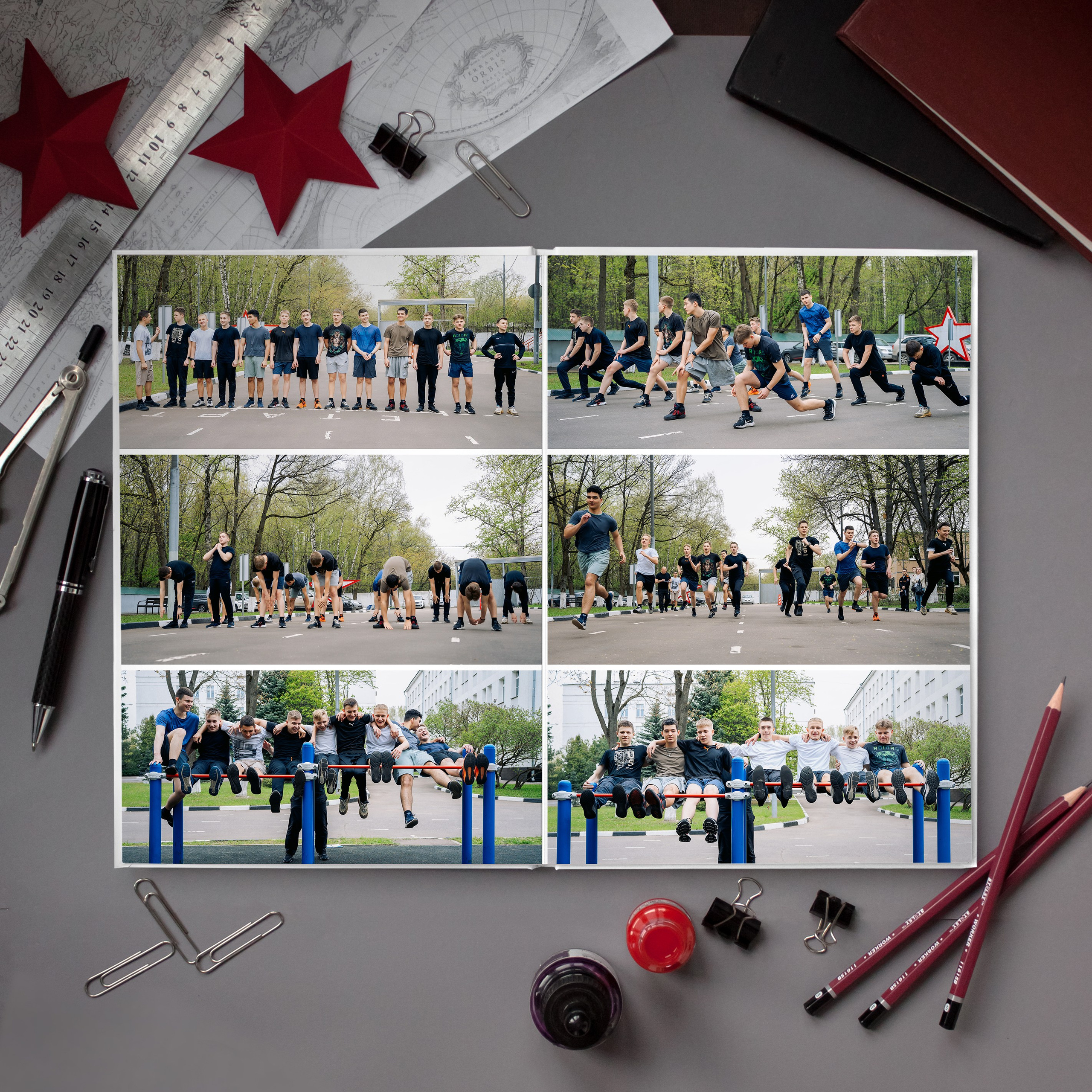 Кадетский альбом 10 разворотов. Фотограф Казакова Анастасия