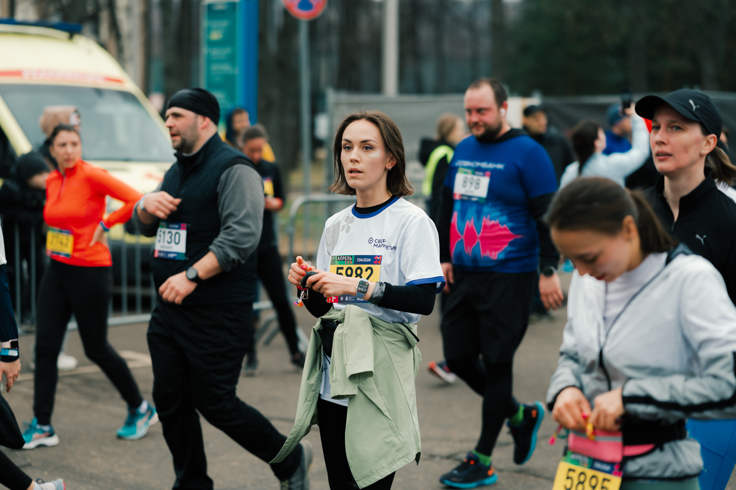 Фотосъёмка участников марафона в Москве. Komonev
