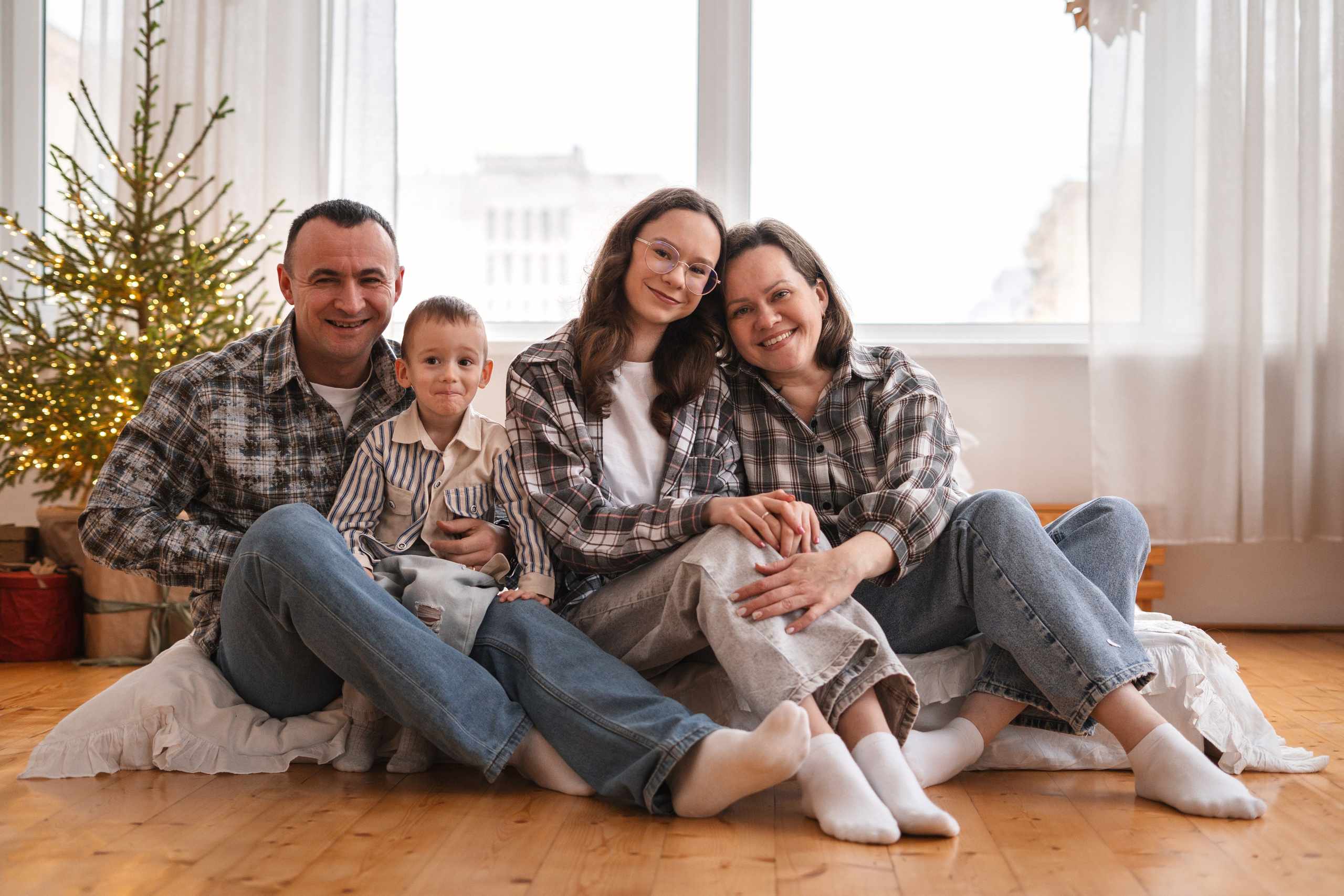 Семейная съемка в студии, дома. Семейный и детский фотограф в Санкт-Петербурге Анна Никитина