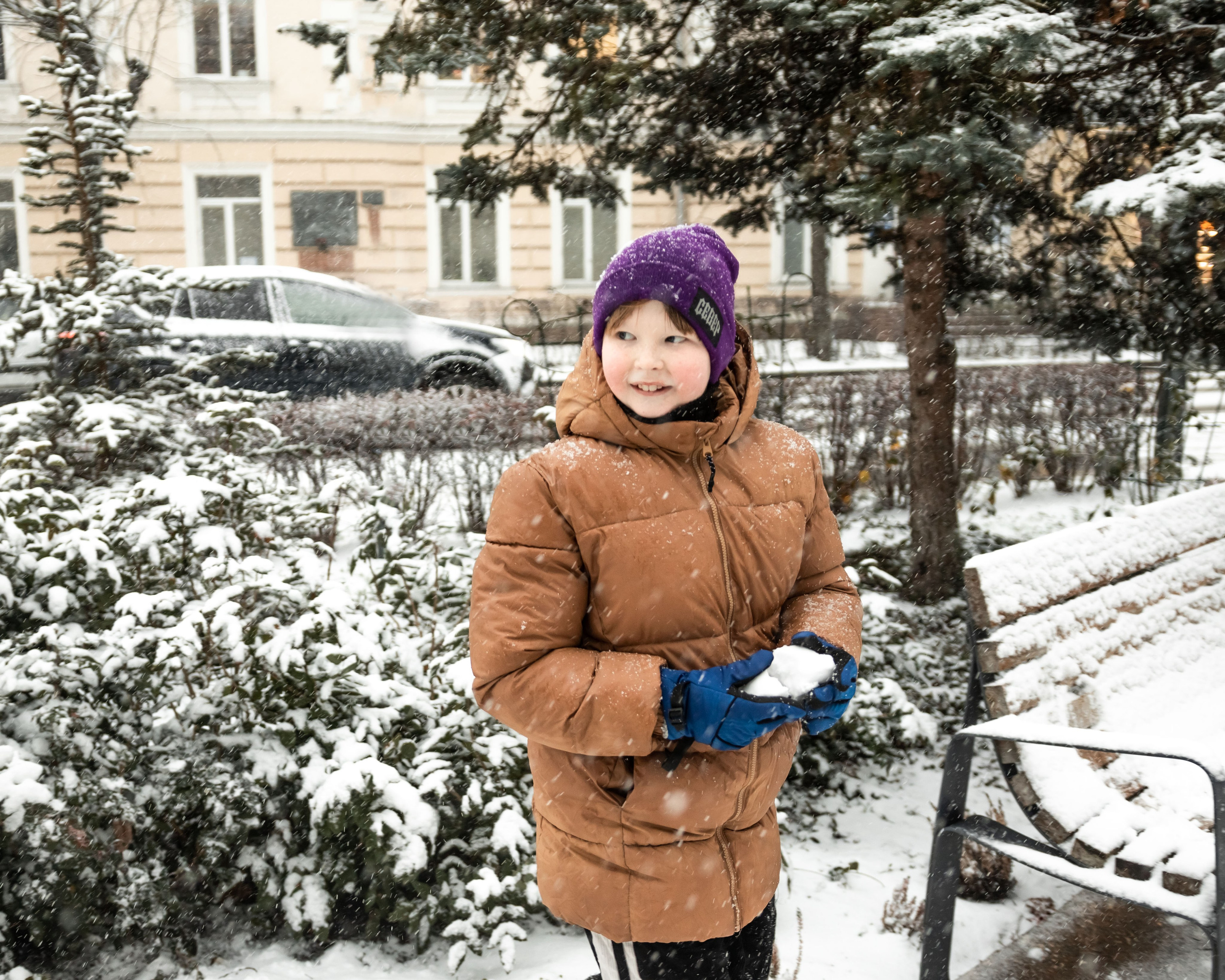 зима в городе