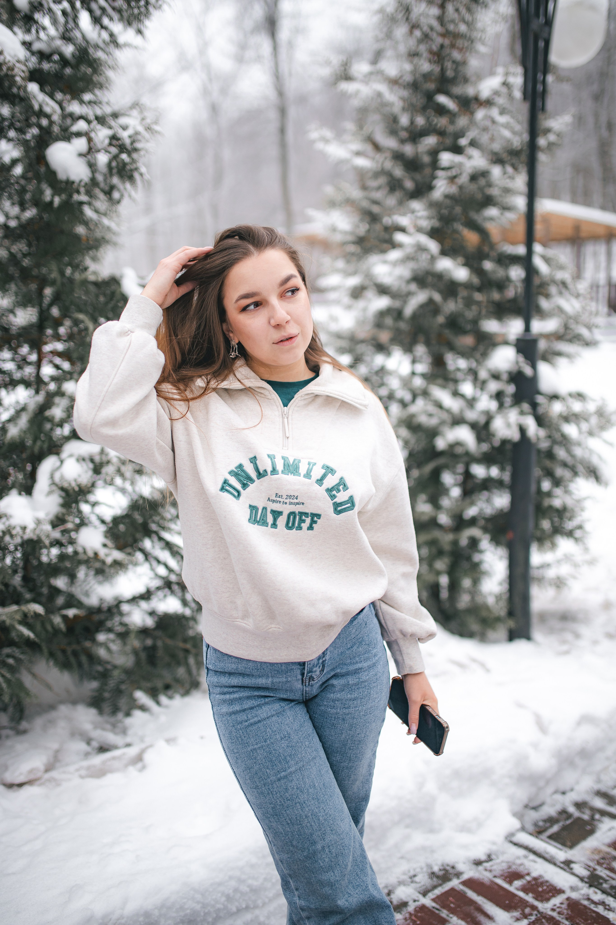 Валерия: снежная экспресс-история. Портретный и репортажный фотограф в Воронеже: Анастасия Пузикова