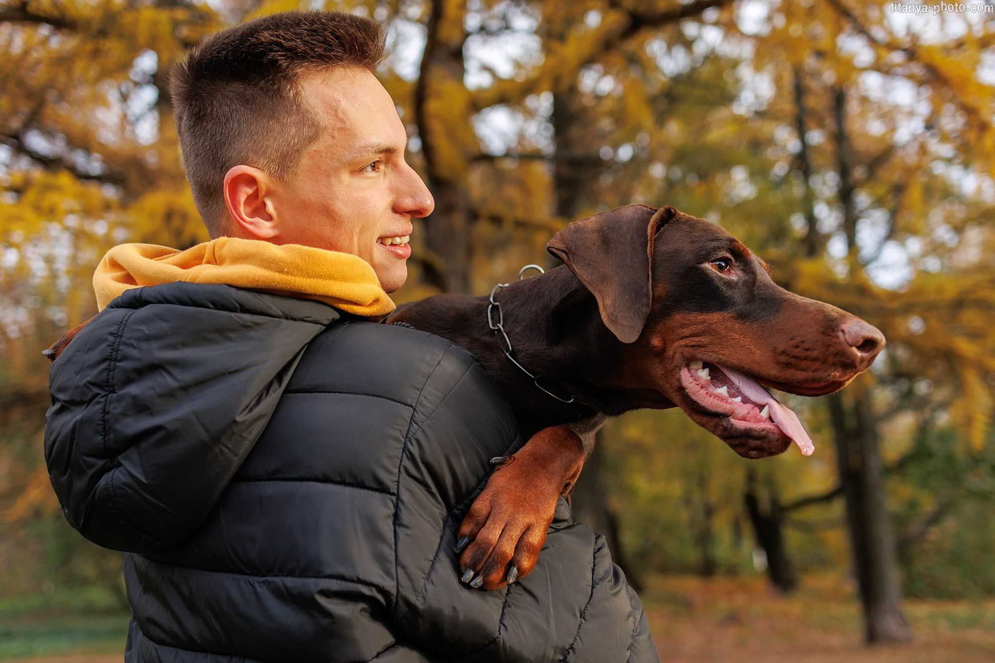Лилия, Влад и Юма. Фотограф собак, фотограф-анималист Аня Титова (Titanya). Москва