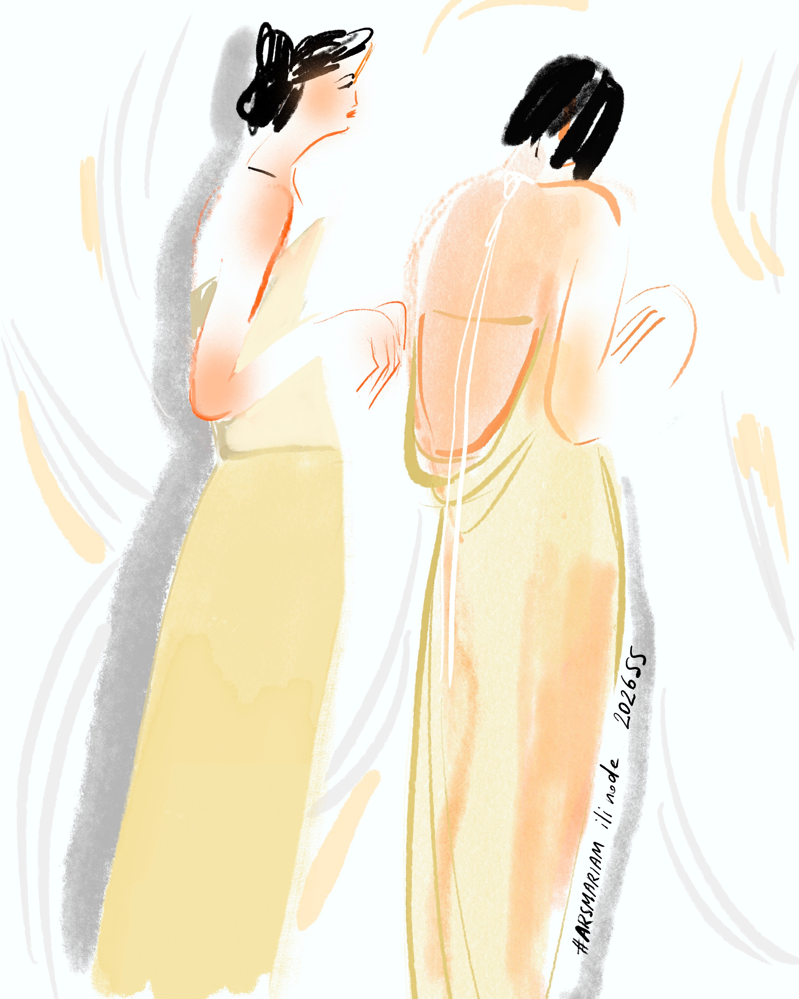 Ili node 2026SS. Фэшн иллюстратор из Москвы Власенко Мария