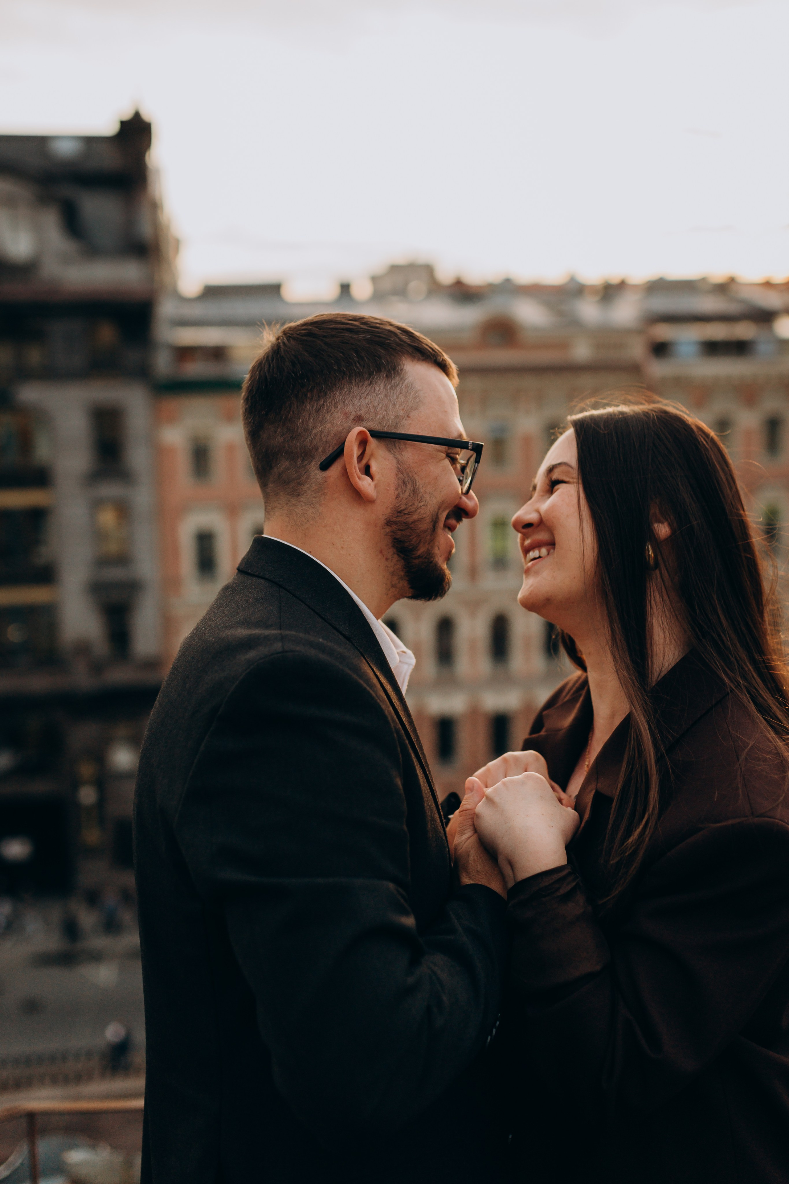 LoveStory на крышах Питера. Фотограф Санкт-Петербург Князева Елизавета