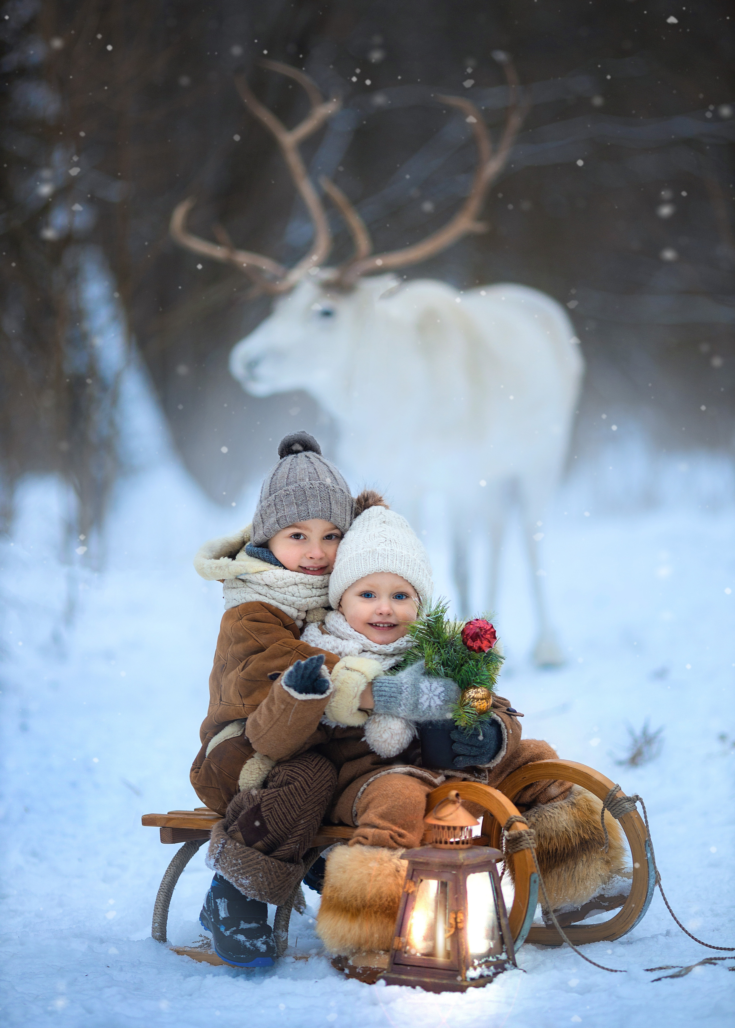 Фотосессии с оленями. Фотограф Лия Милк | Москва, Подмосковье
