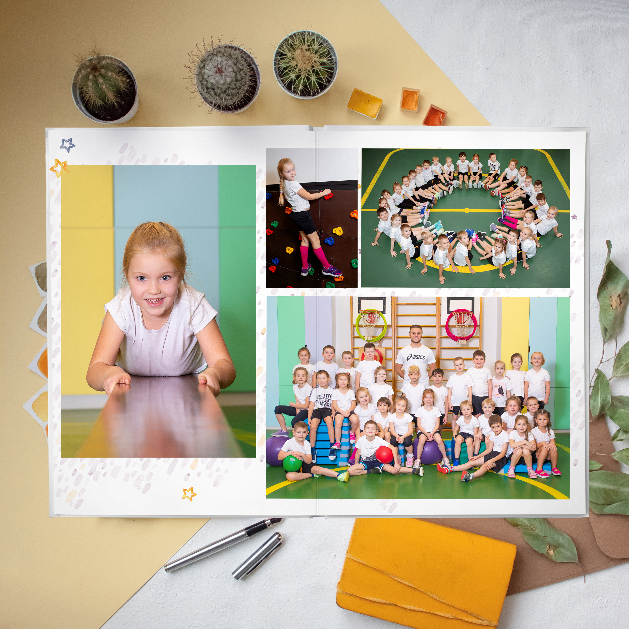 Альбом «Дино+Единорожки». Выпускные альбомы для детского сада и школы