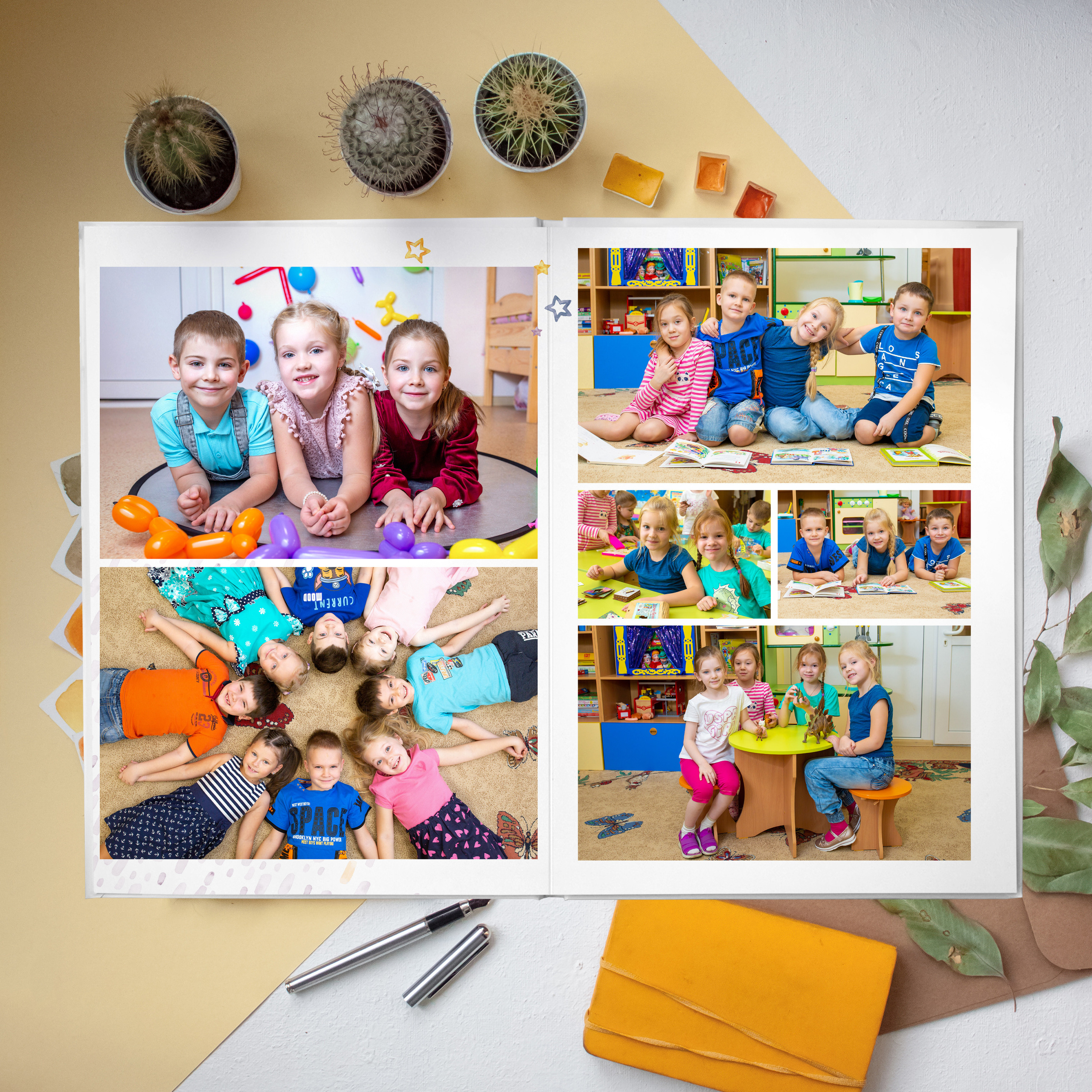 Альбом «Дино+Единорожки». Выпускные альбомы для детского сада и школы