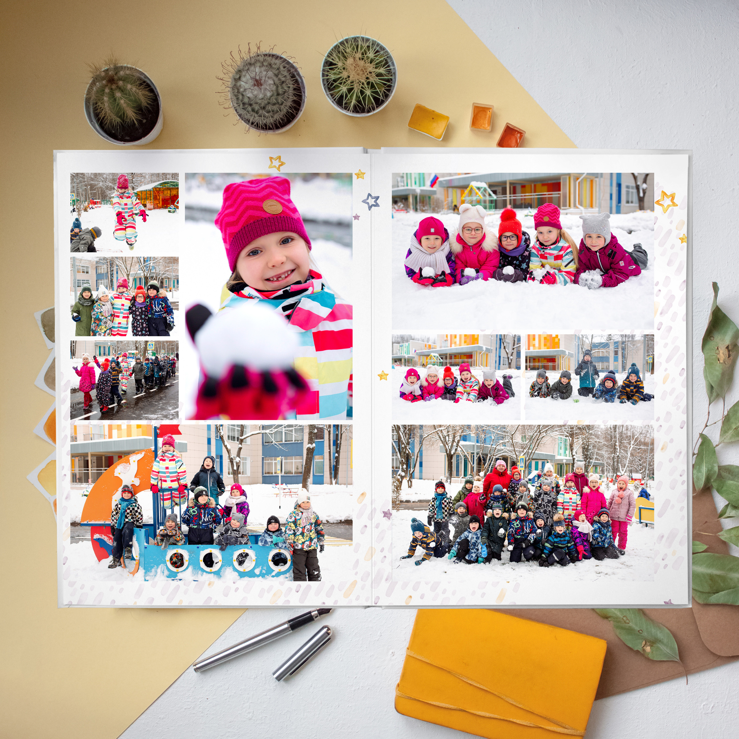 Альбом «Дино+Единорожки». Выпускные альбомы для детского сада и школы