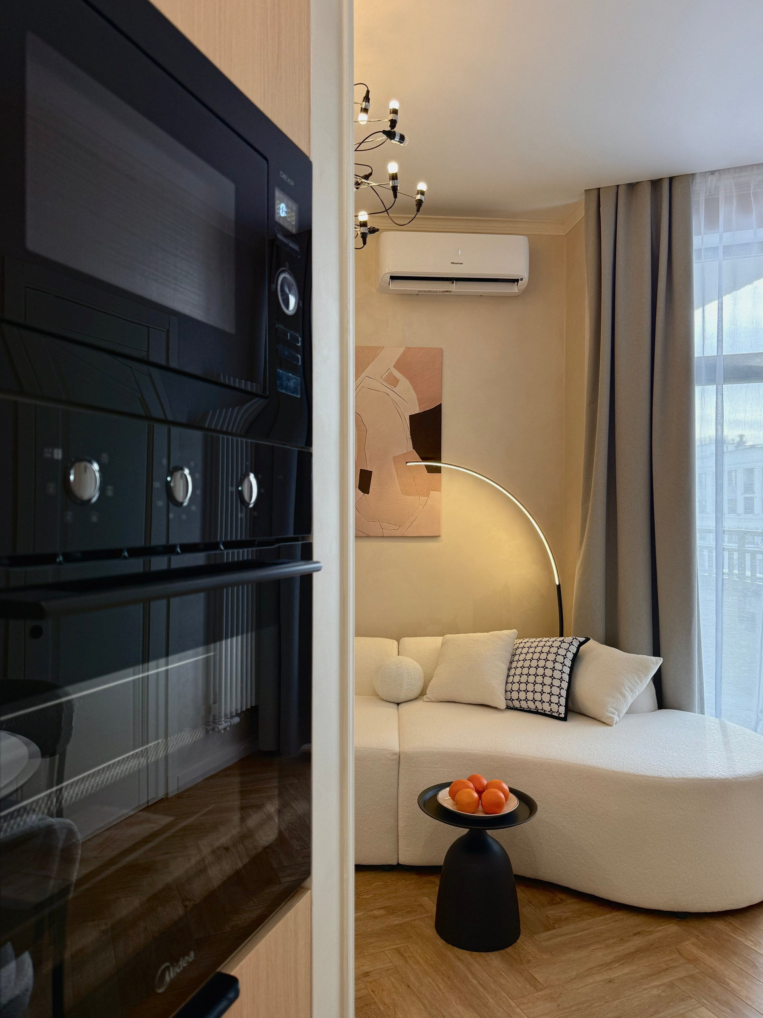 ЖК ID Park Pobedy. Квартира на сачу в долгосрочную аренду уровня комфорт плюс. Дизайн-студия интерьеров Юлии Ивановой