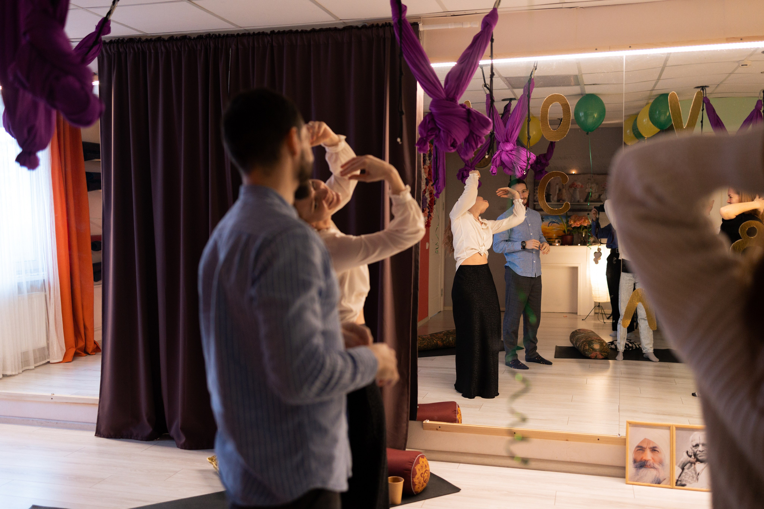 Мастер-класс в йога студии. Портретный фотограф в Санкт-Петербурге