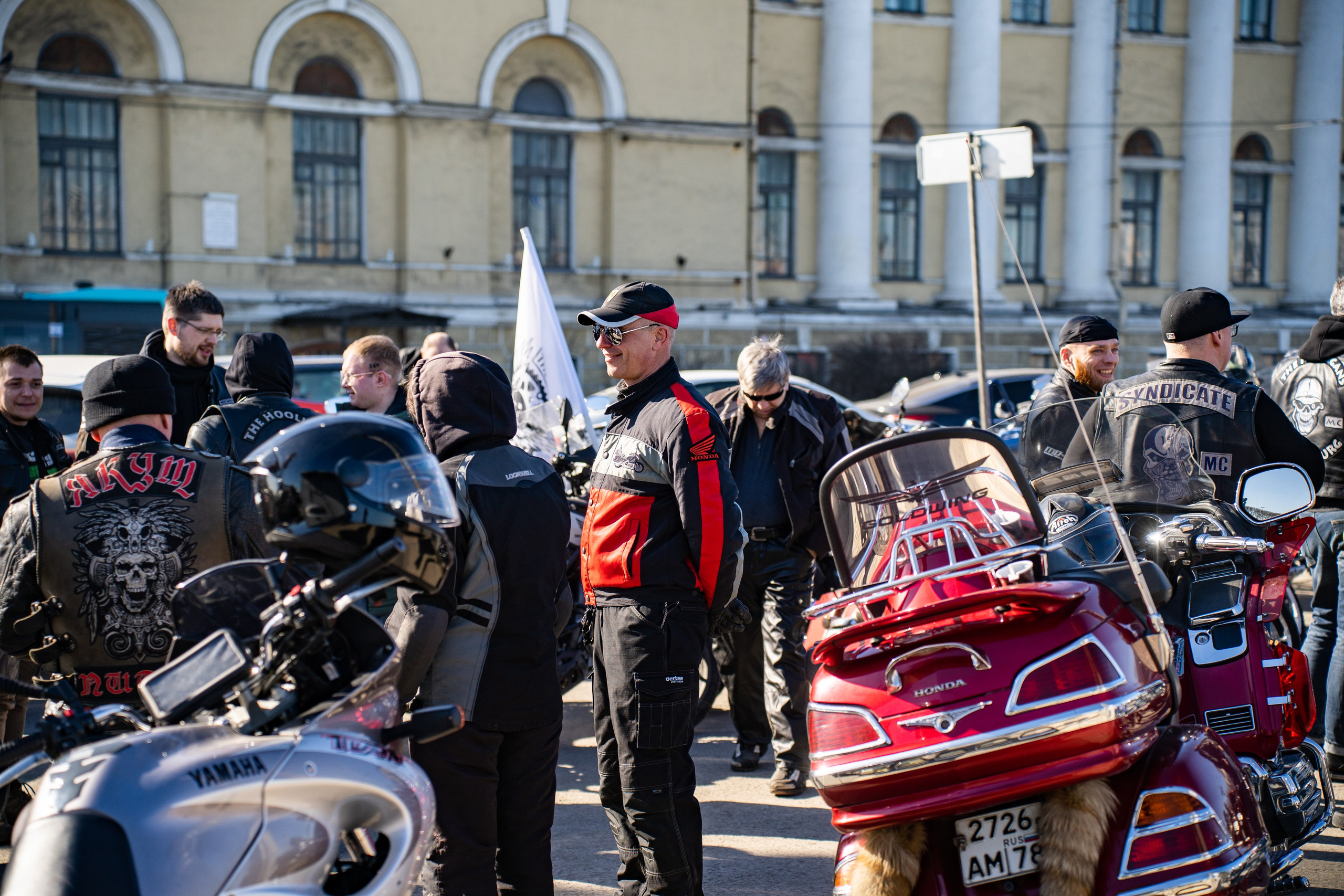 Весенний прохват мотоклуба Normans Riders MC. Концертный и репортажный фотограф в Санкт-Петербурге Слава Пахомов